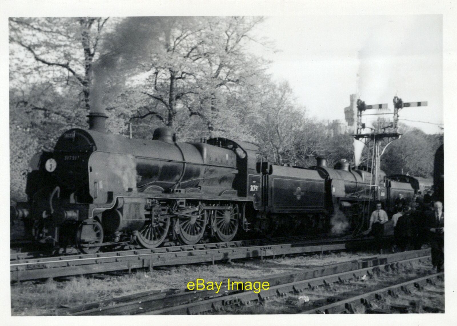 Photo 6x4 Railway Steam Engine 31791 31639 Windsor & Eton Riverside c1966
