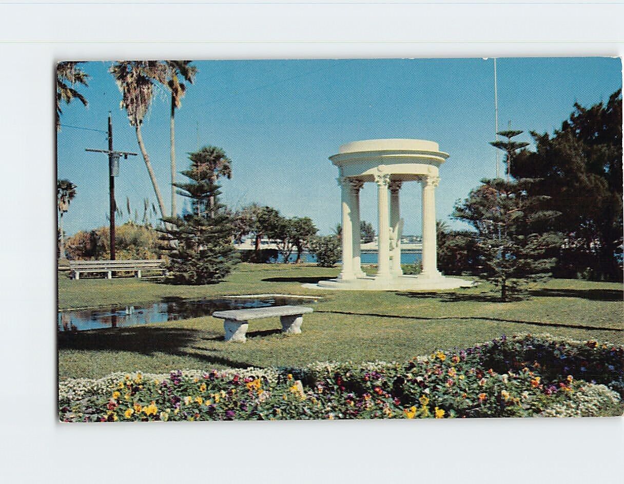 Postcard Veterans' Memorial River Front Park Daytona Beach Florida USA