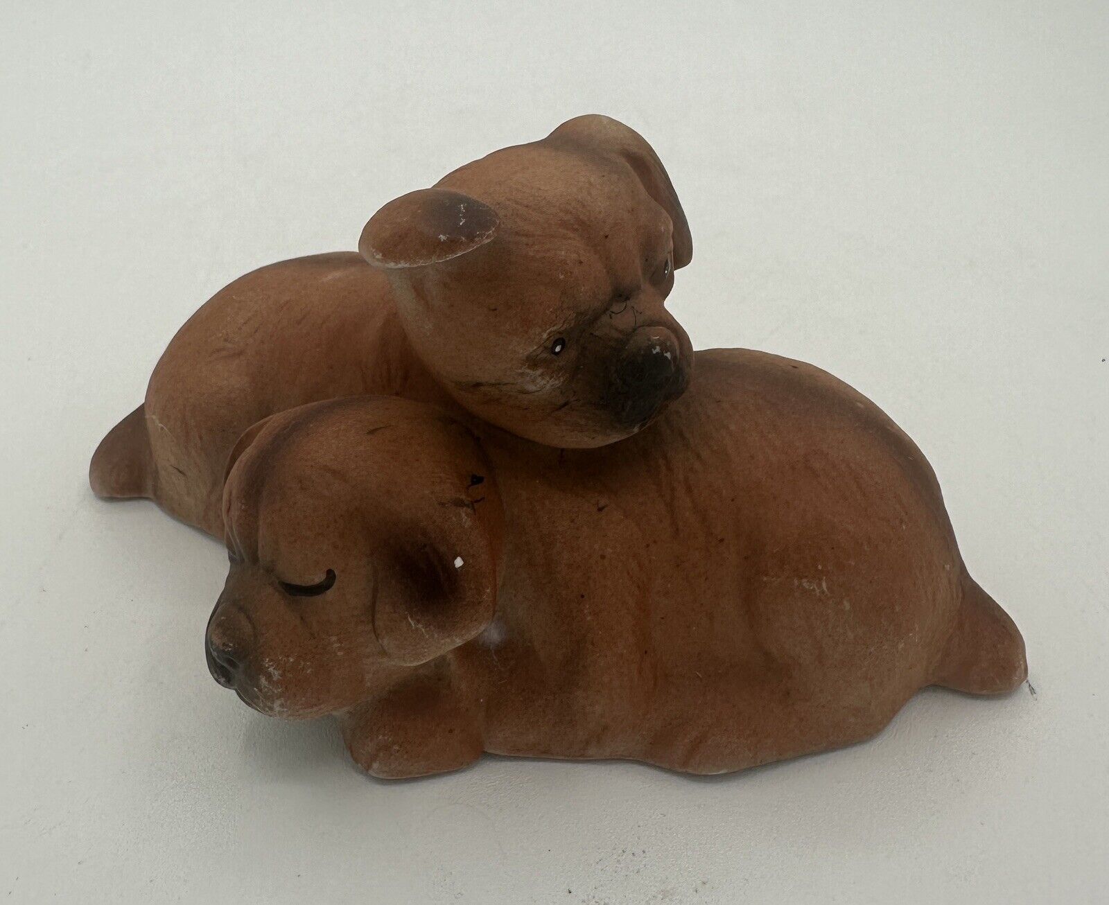 Cuddling Puppies Figurine By Enesco 1979