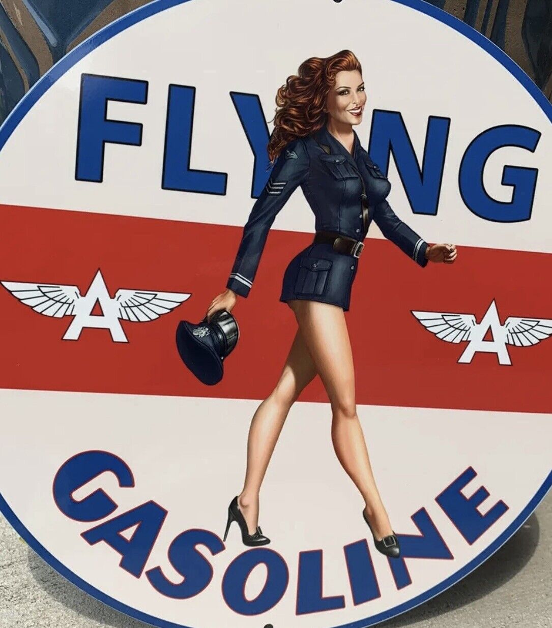 Top Quality Flying A Gasoline vintage reproduction Garage Sign