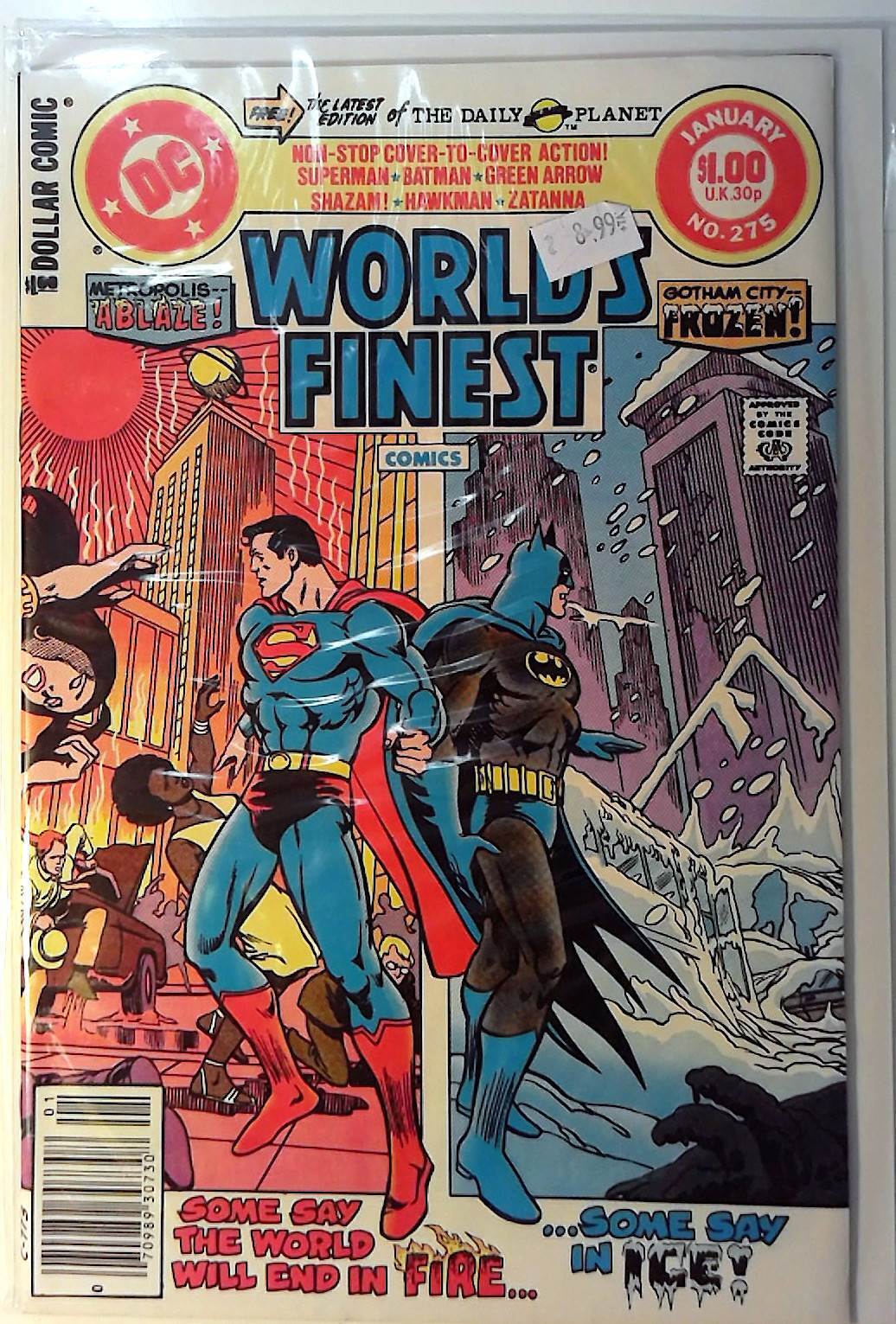World's Finest Comics #275 DC Comics (1982) Newsstand Superman Batman Comic Book