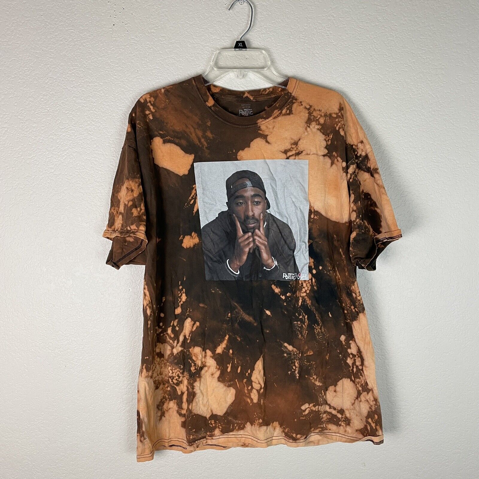 Poetic Justice Tupac Tie Dye Shirt Size XXL