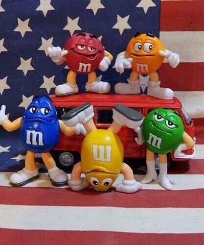 M&M\'s Figure 5 Set CANDY Character m&m Mini Approx. 2 inches
