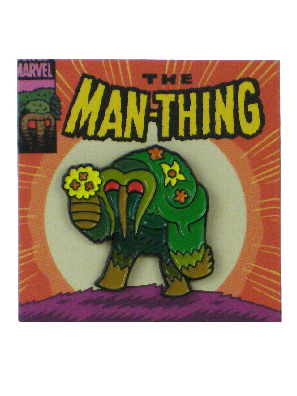 Man-Thing Mondo Enamel Pin Earth Day Release Dan Hipp Marvel Comics New