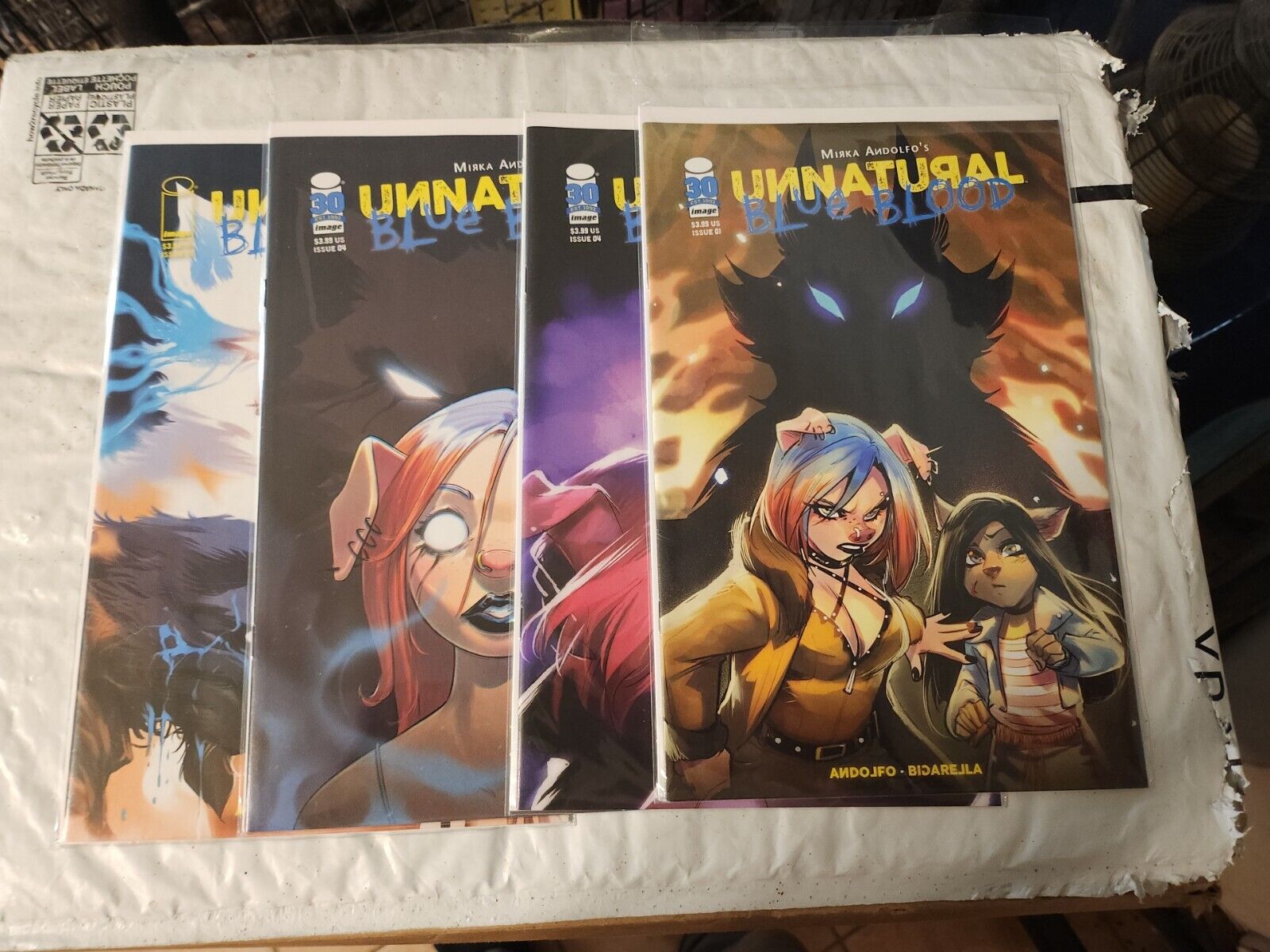Unnatural Blue Blood #1 4 4 5 Lot Of 4 Book (2022)  Image Comic Books