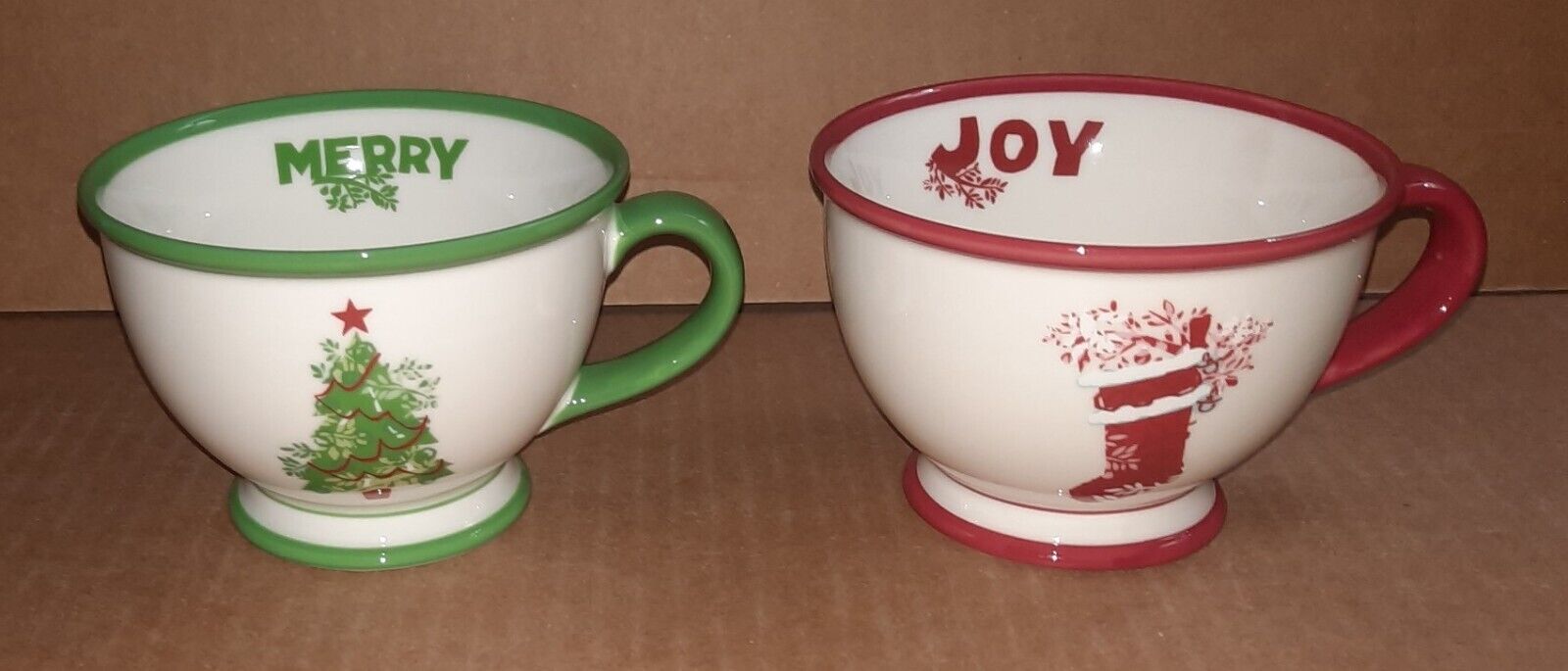 Mugs 2007 Holiday STARBUCKS 10 Oz. CHRISTMAS Joy & Merry