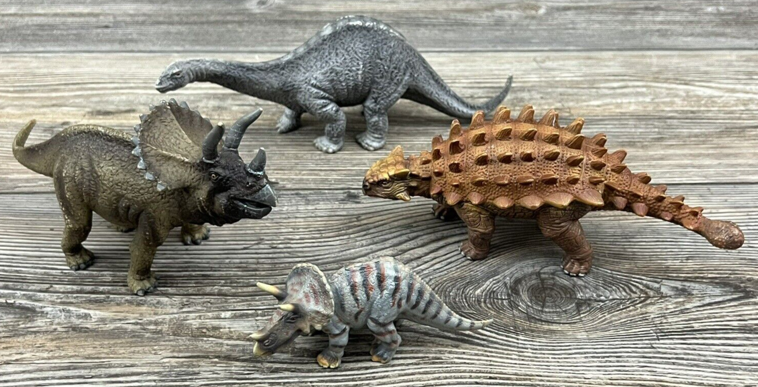 Lot Of 4 Schleich Dinosaur Figures Toy