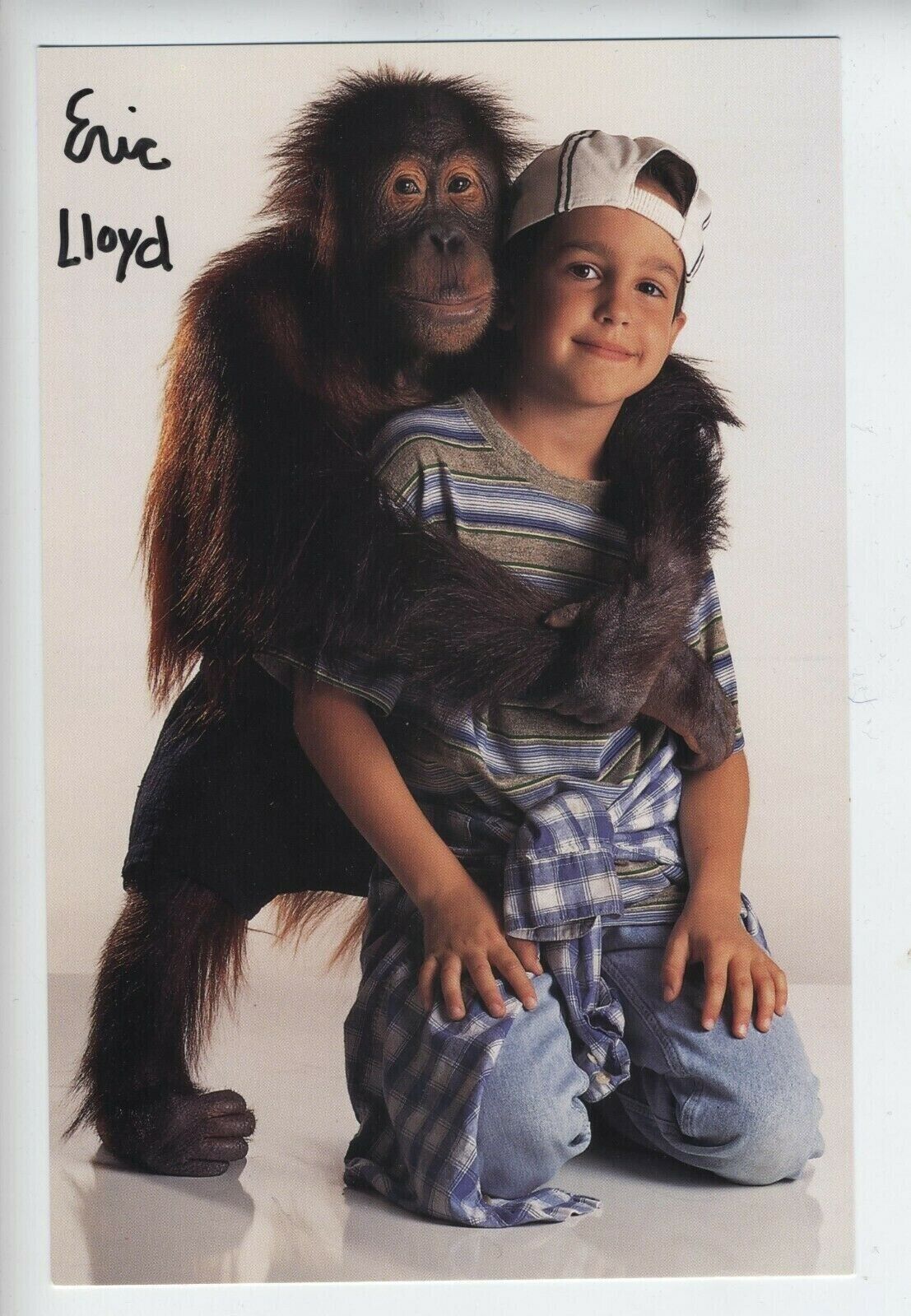 ERIC LLOYD CHILD ACTOR SIGNED PHOTO DUNSTON CHECKS IN PROMO ACTOR VINTAGE