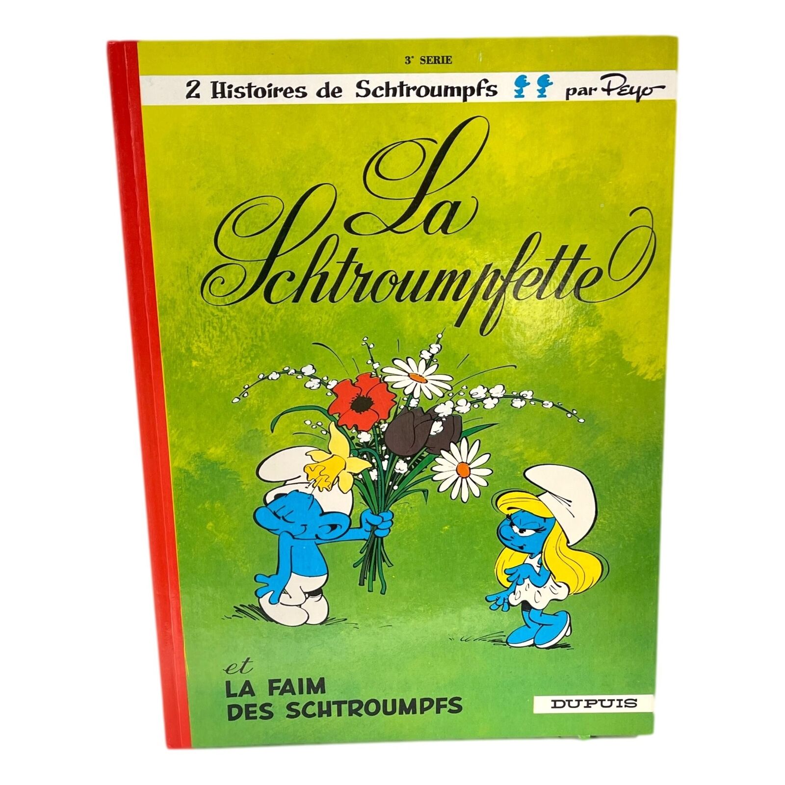 La Schtroumpfette Smurfs Book 2 Stories HC French Francais Dupuis Vintage 1976