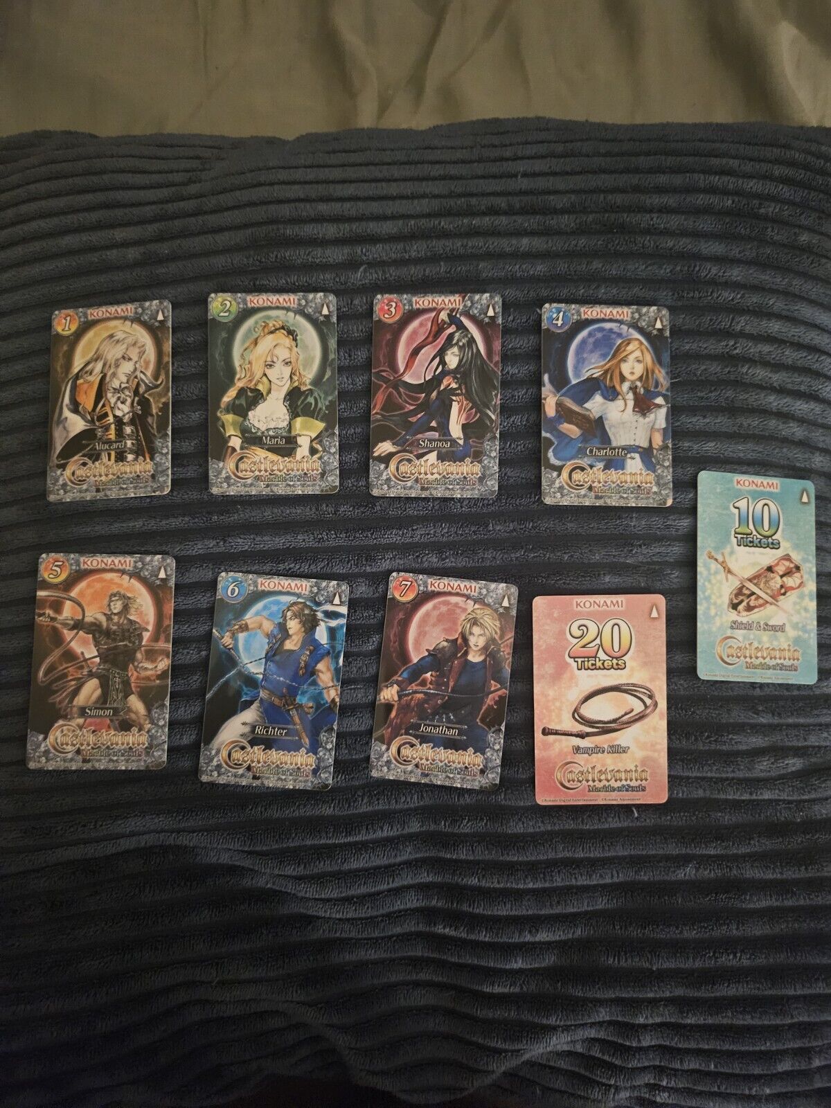 Castlevania Trading Cards Lot of 9 Marble Of Souls Alucard Simon Belmont  Rare
