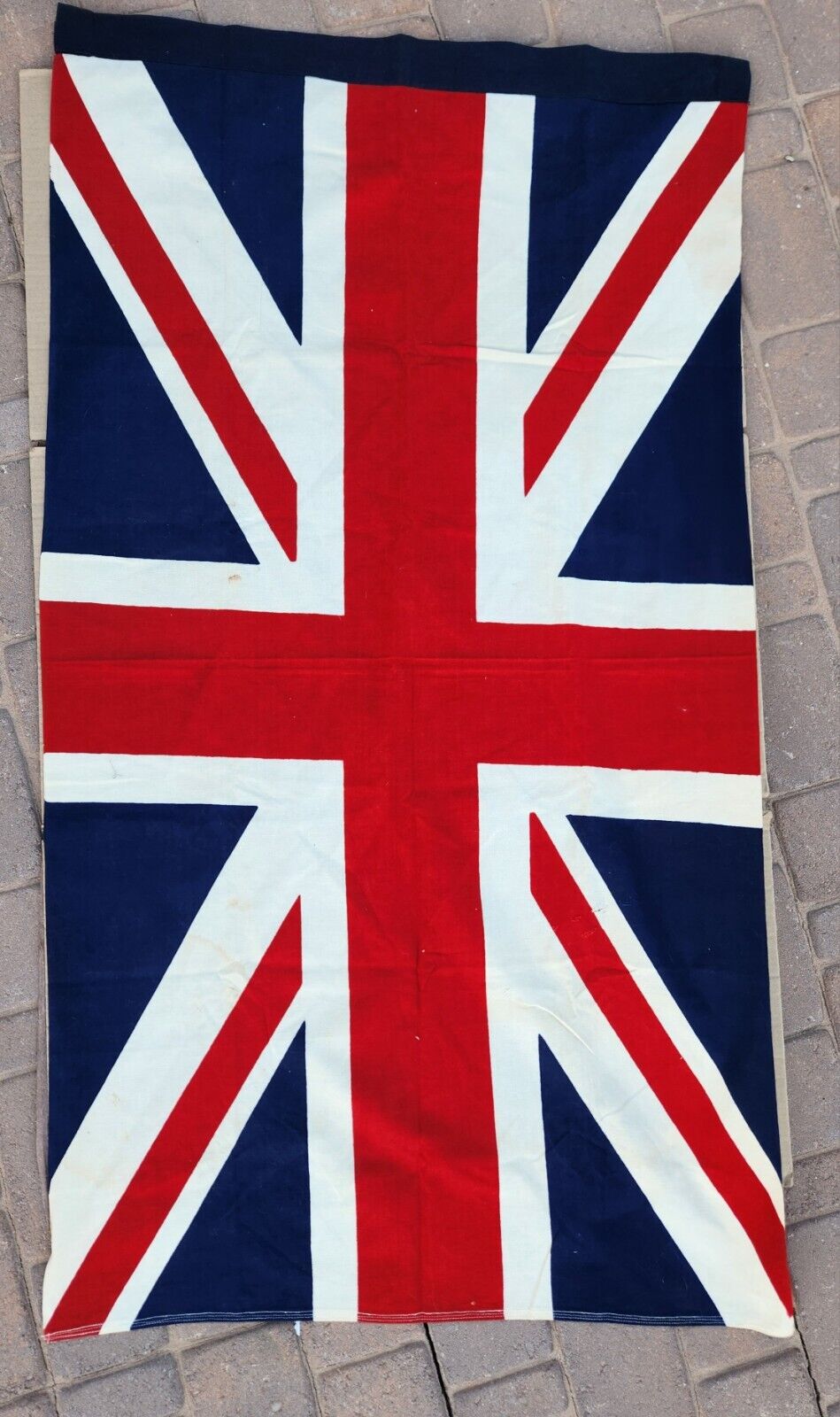 Vintage Union Jack Flag Printed Cloth United Kingdom British UK