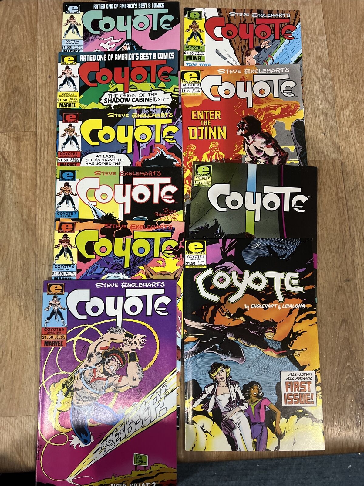 Coyote #1-10 1Complete 1983 Epic Comics ALL BOOKS Nm Avg Lot Of 10 All B&b
