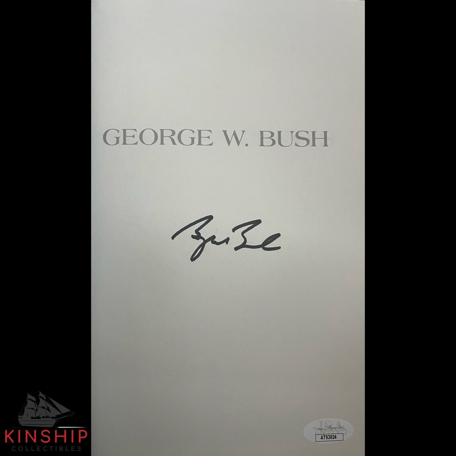 President George W Bush signed Decision Points Book JSA COA Rare Bold Auto E221