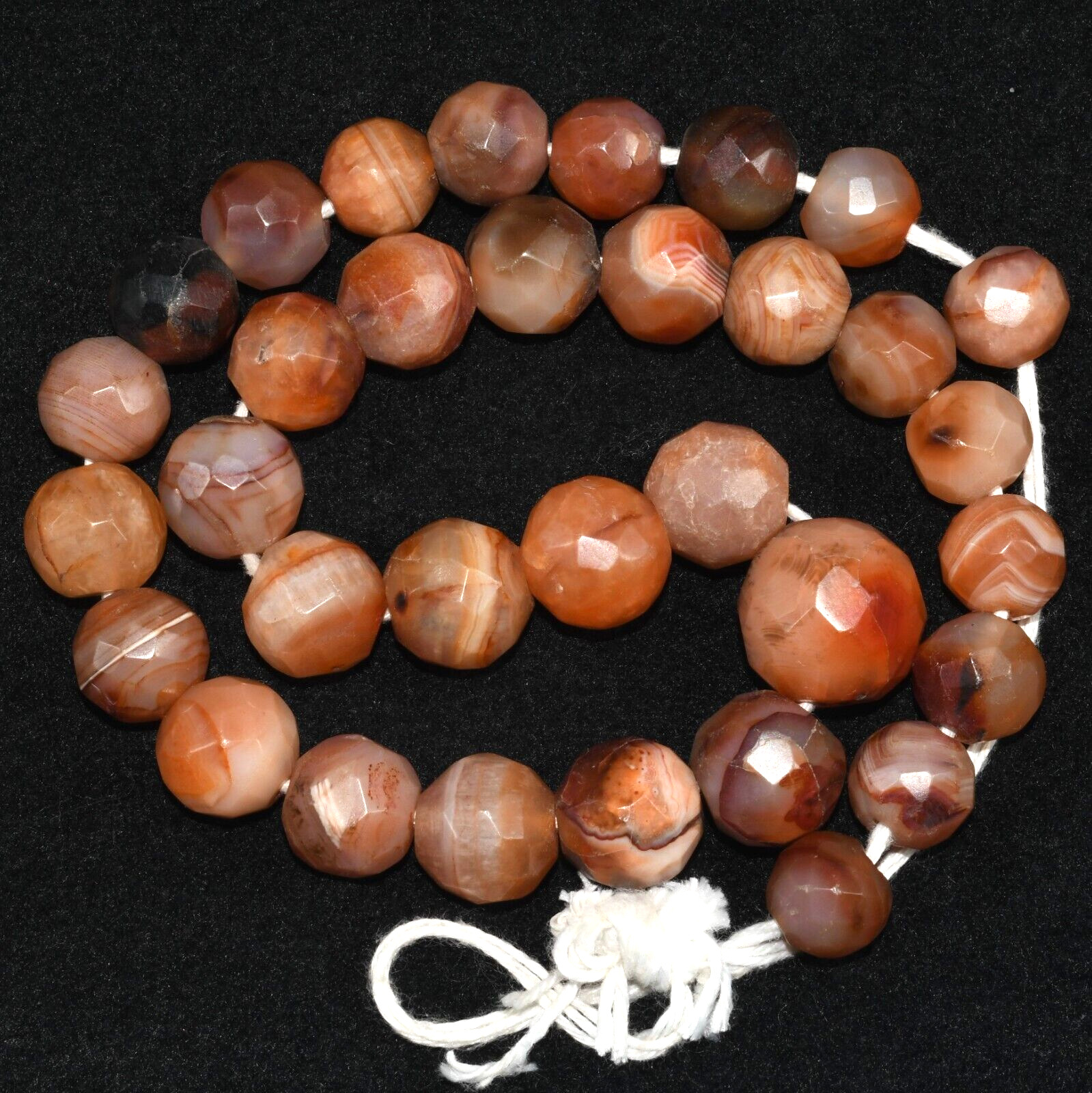 Lot Sale 33 Big Ancient Natural Round Carnelian Stone Beads est over 1500+ Years