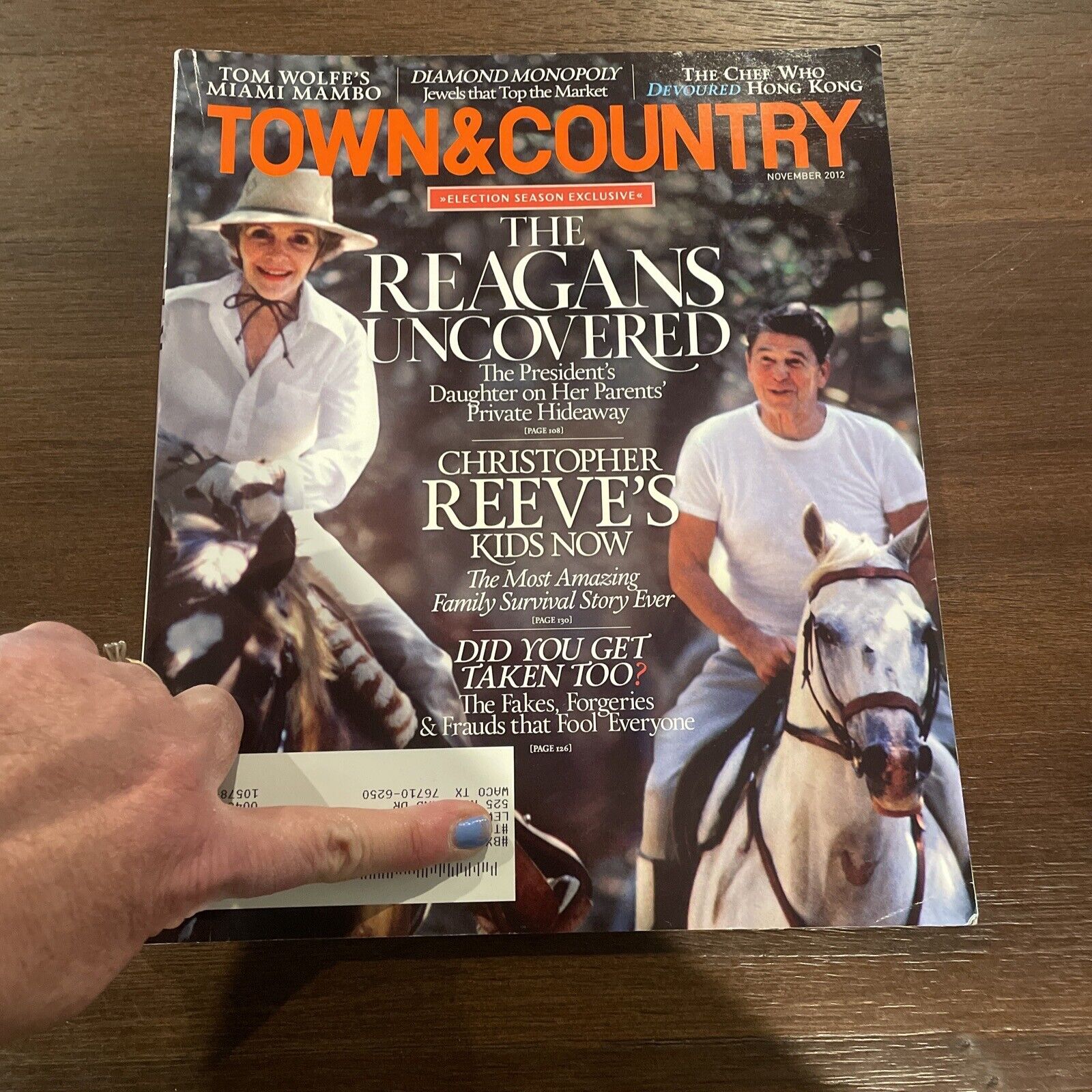 Vintage 2012 Town And Country Magazine The Reagan’s Uncovered