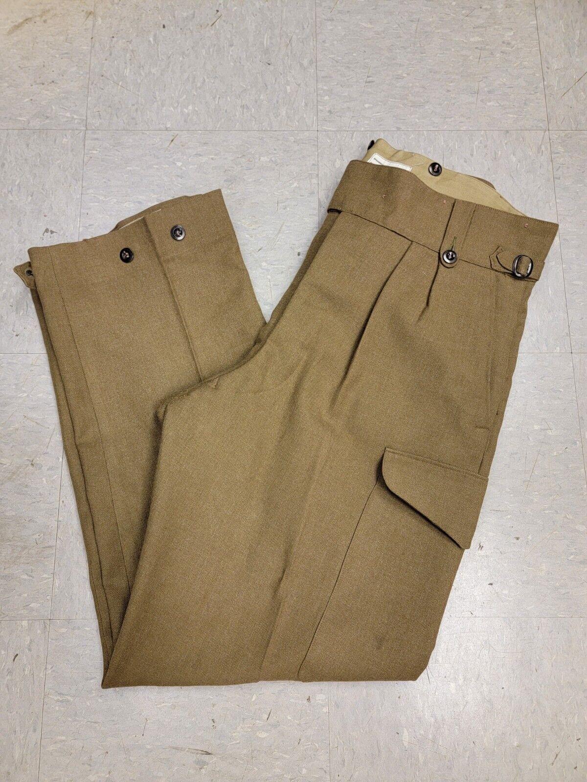 Post WW2 Korean War Era Australian Commonwealth Battledress Trousers Nos Size 15