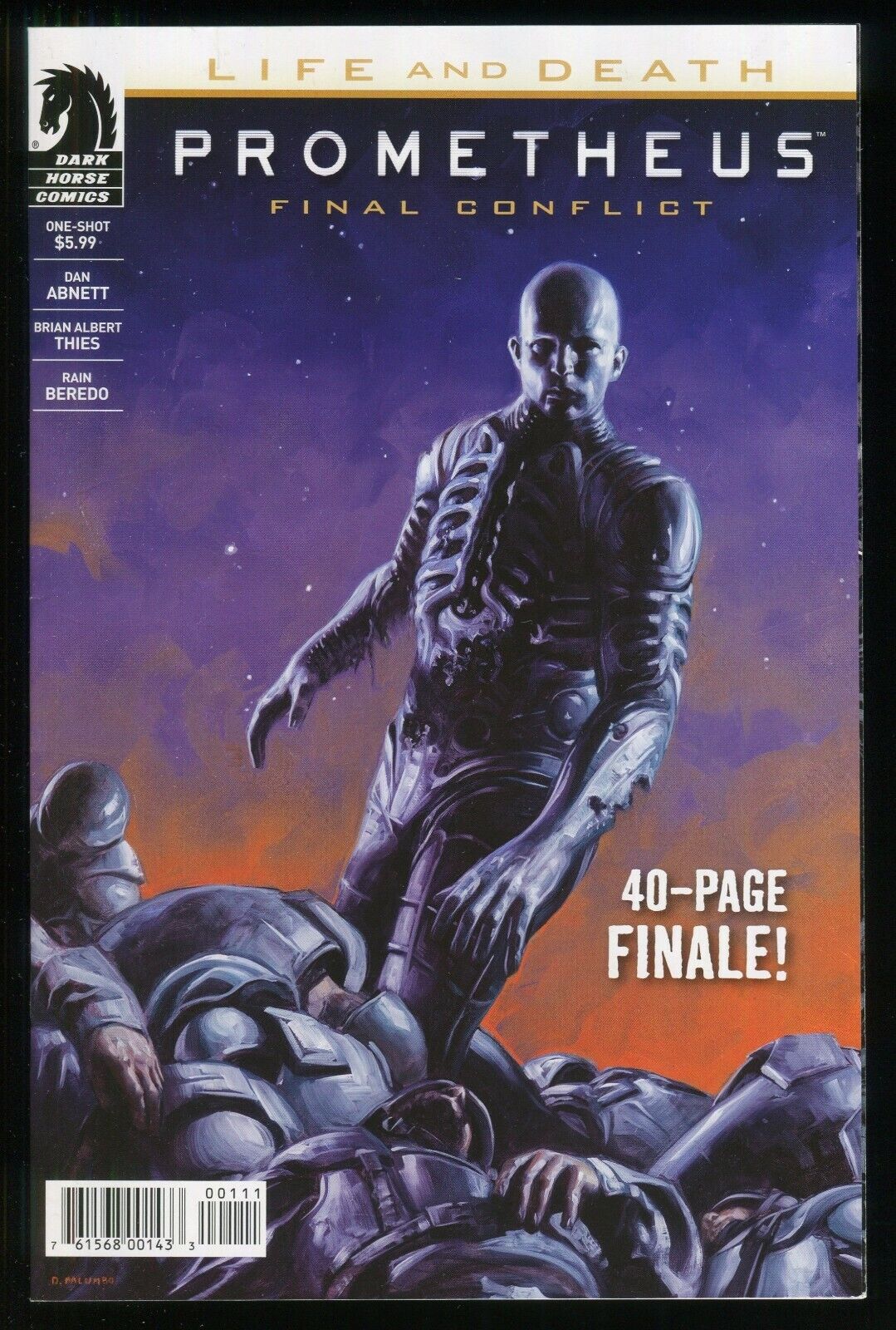 Prometheus Life and Death Final Conflict Comic Colonial Marines David Palumbo