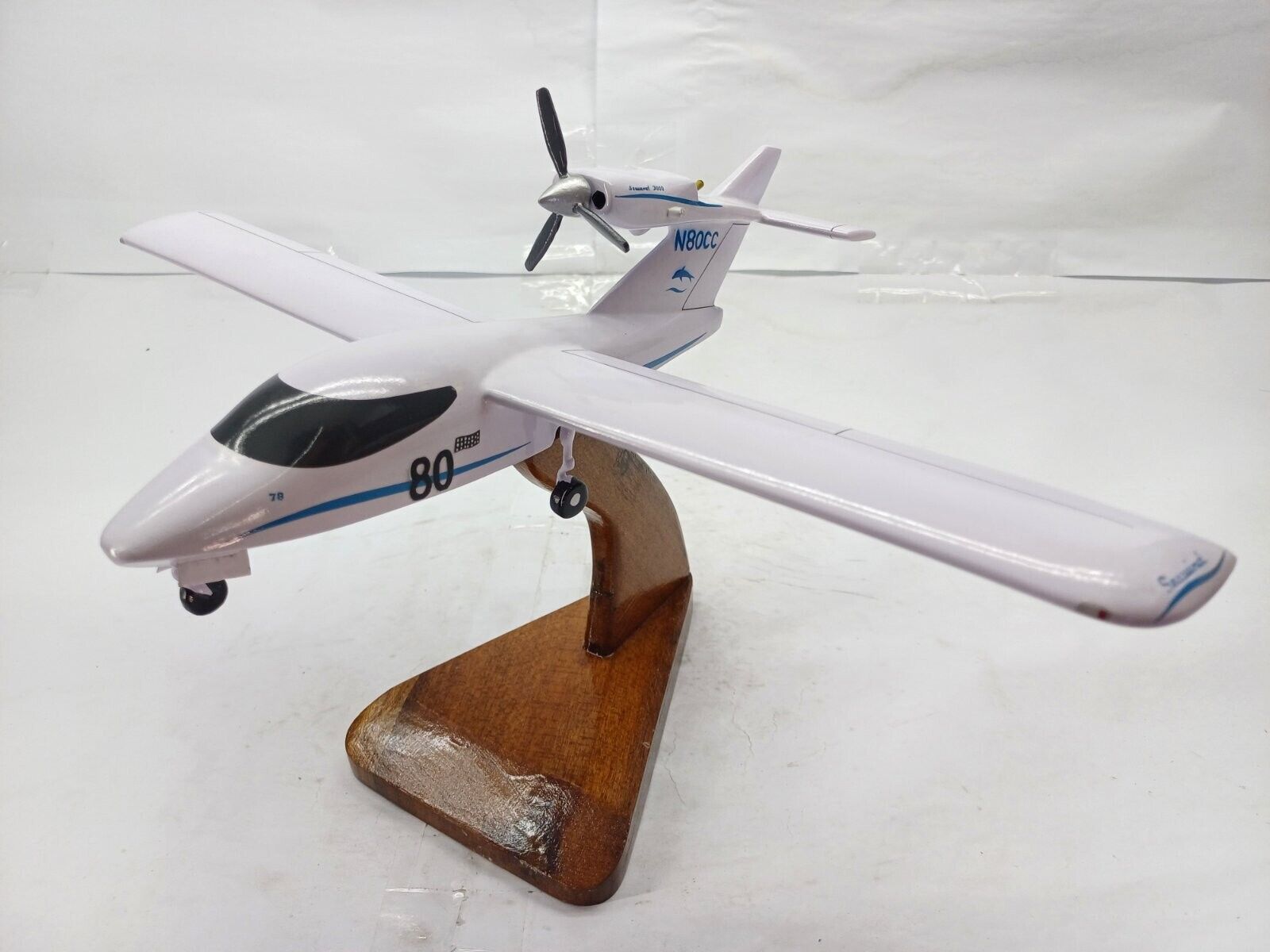 Seawind-3000 Amphibian Airplane Mahogany Kiln Dried Wood Model Large New