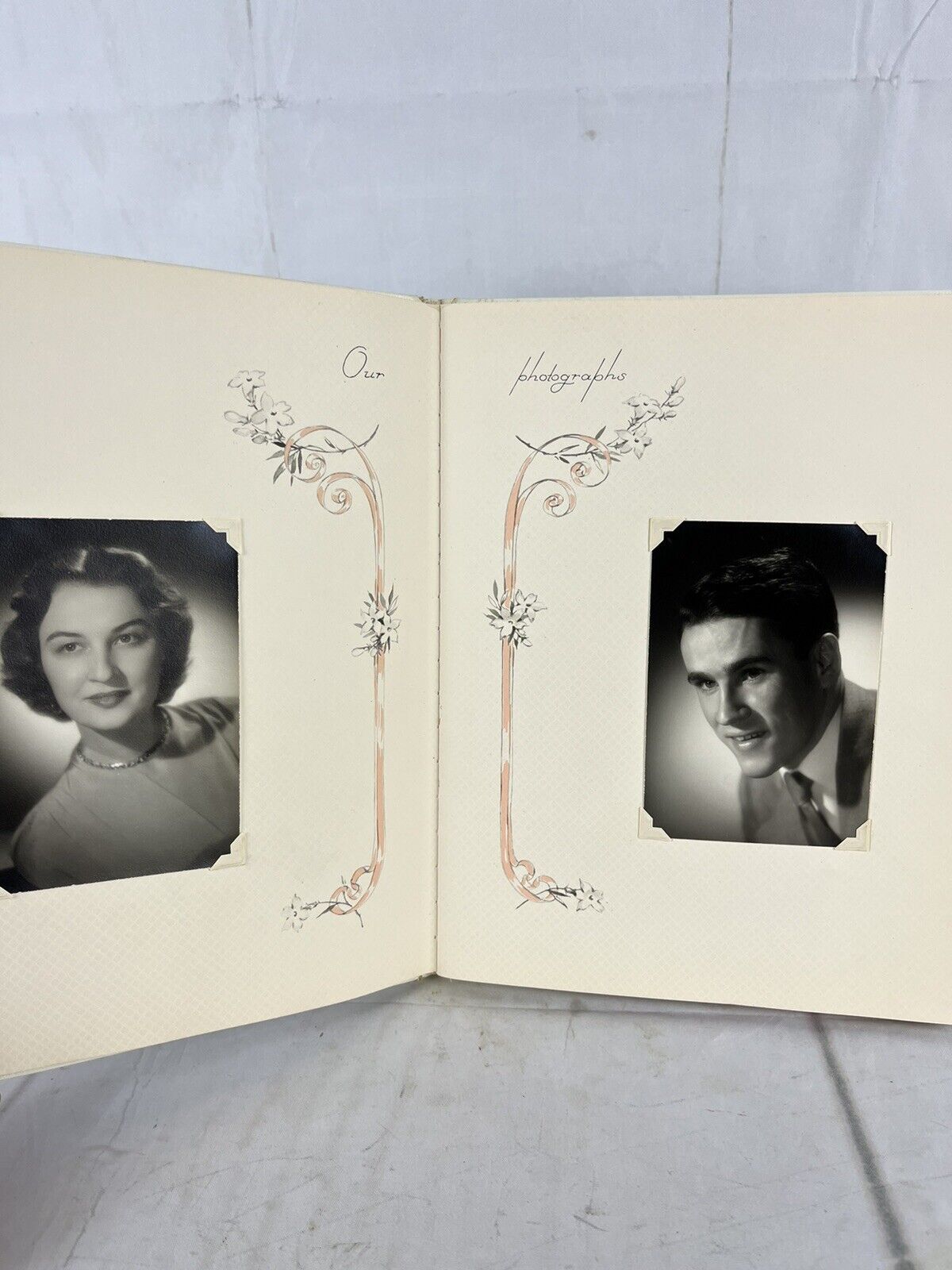 Vtg. 1950\'s Photos Wedding Memory Book + Funeral Book Quincy, Il Columbia, Mo