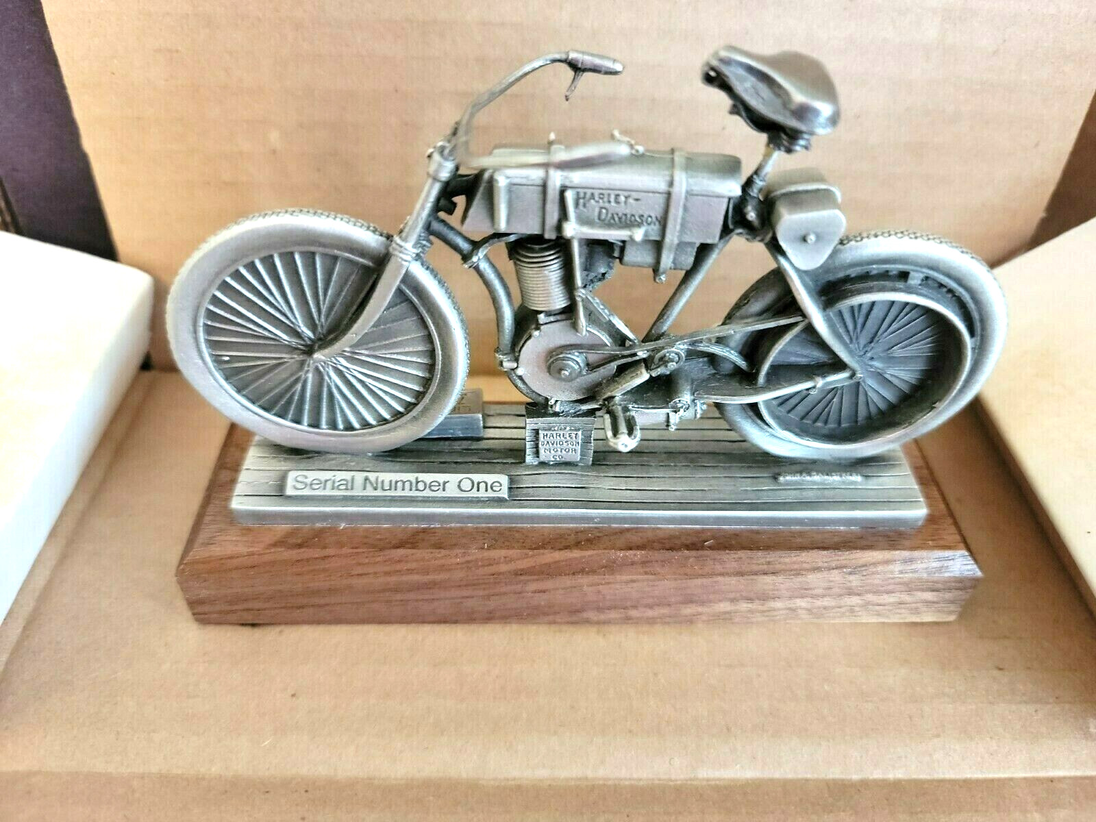 NOS 1999 Harley-Davidson Pewter Serial Number One Replica Collectible