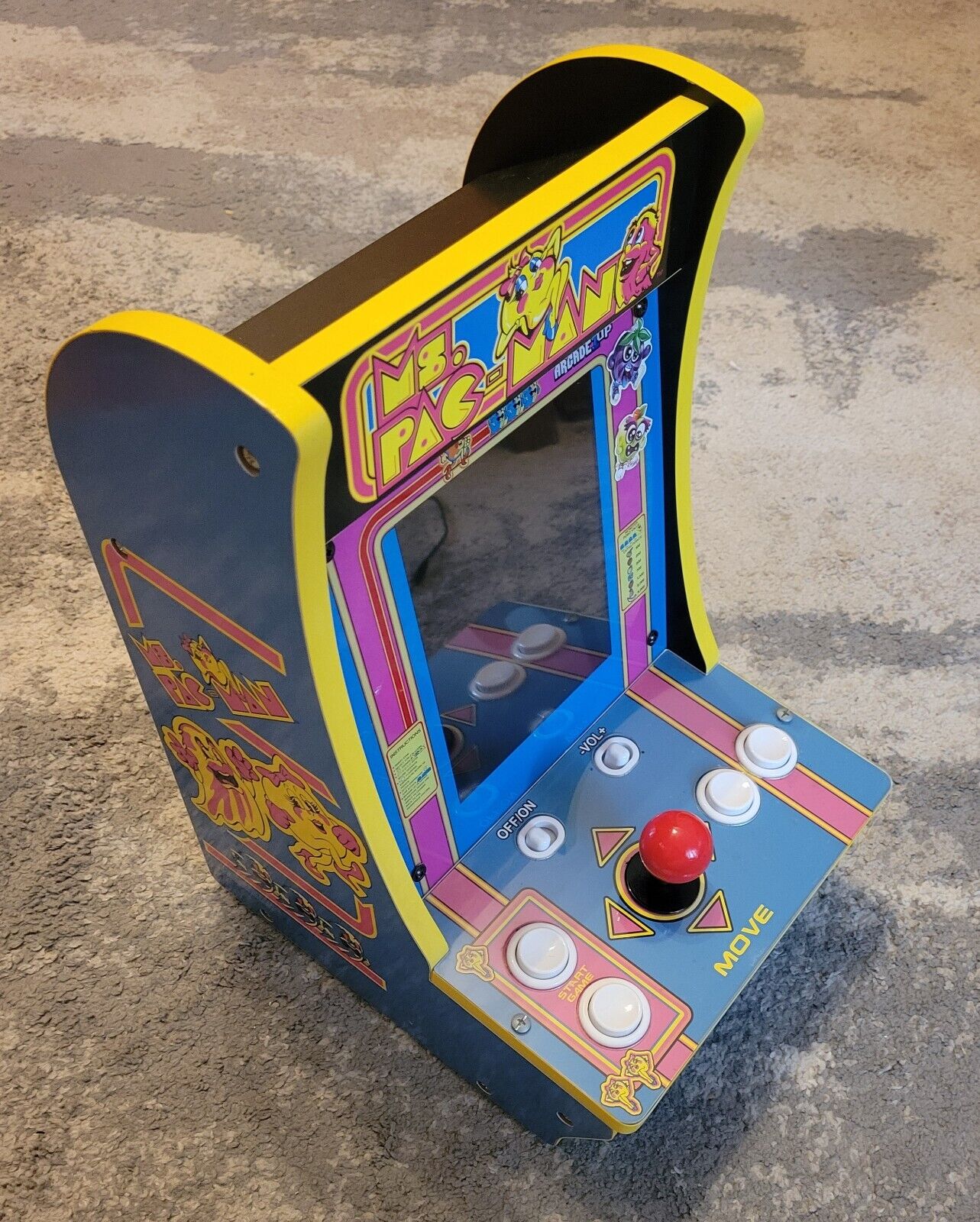 2020 Arcade1UP Ms. PAC-MAN Counter-Cade 4 Game Electronic Arcade ***WORKING***🕹