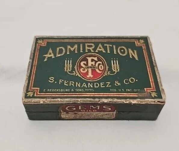 Circa 1920's S Fernandez & Co. Admiration Gem Cigar Box 4