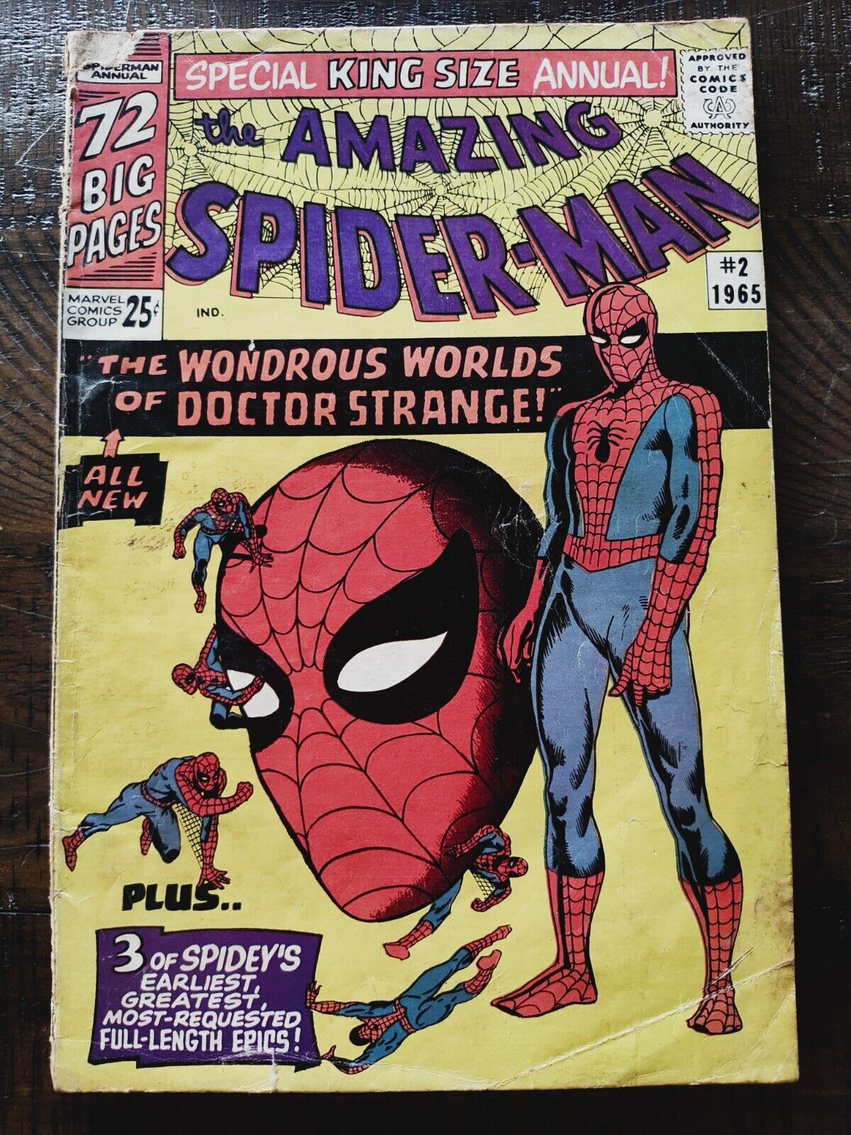 Amazing Spider-Man Annual #2 1st Meeting Dr Strange, Xandu, Wand Of Watoomb 1965