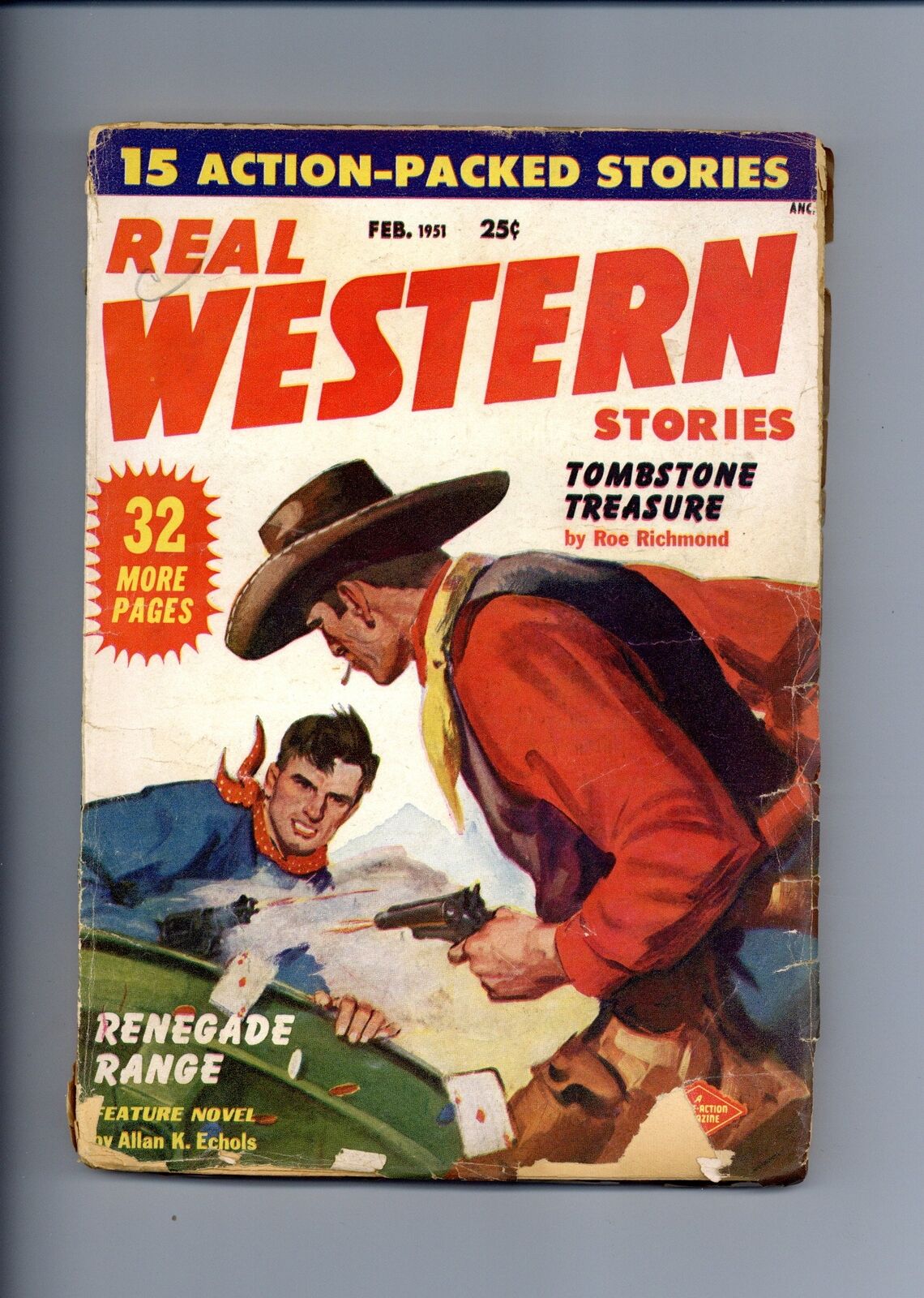 Real Western Pulp Feb 1951 Vol. 16 #5 VG