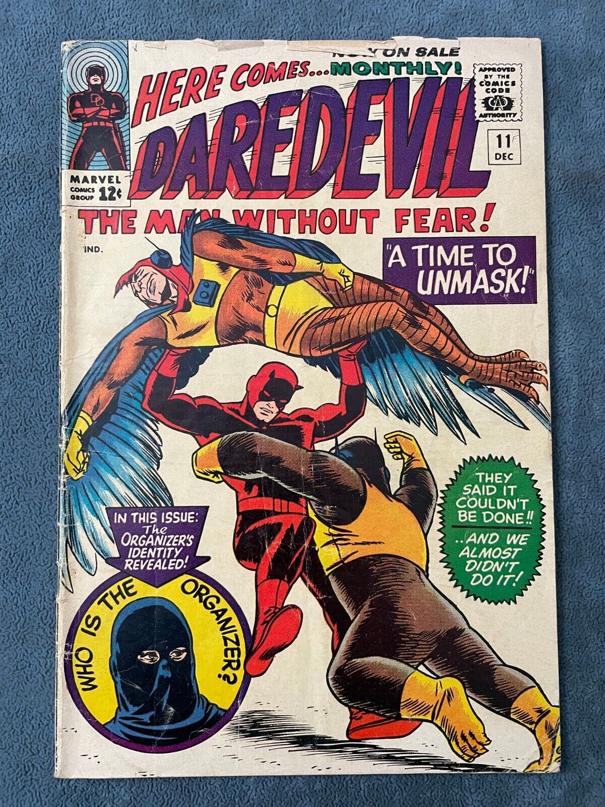 Daredevil #11 1965 Marvel Comic Book Key Issue 1st The Organizer Bob Powell GD+