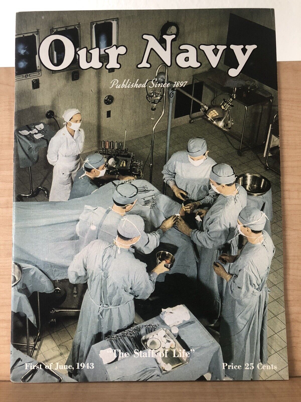 OUR NAVY MAGAZINE 1st.OF JUNE 1943 GOOD+.