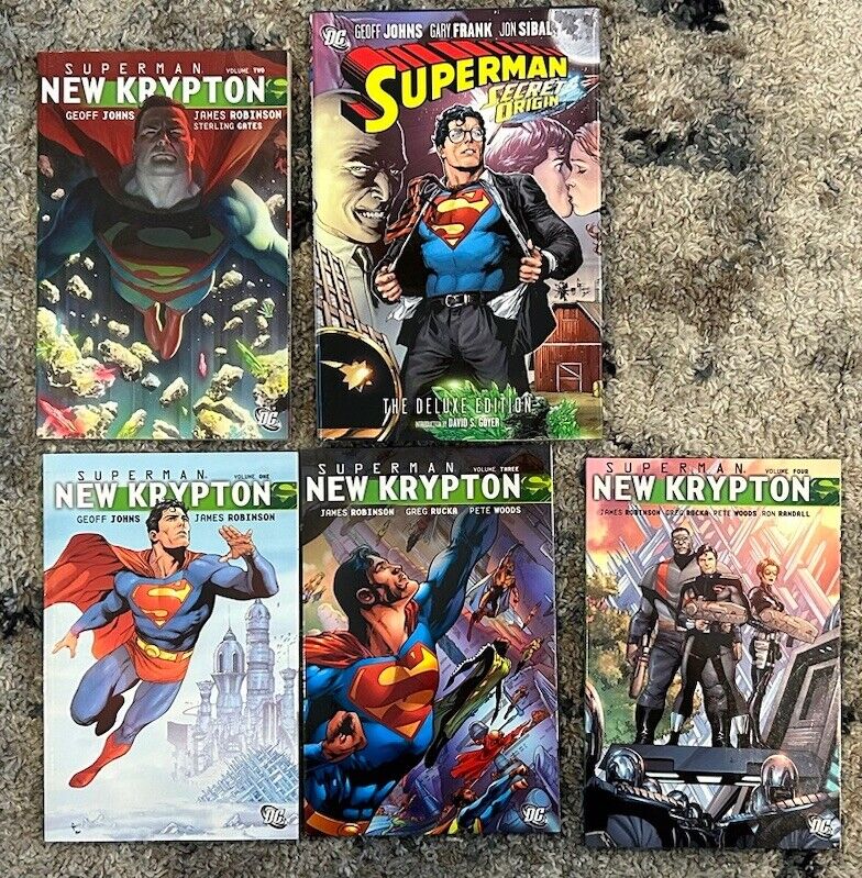 SUPERMAN  NEW KRYPTON SET Volume 1-4 SECRET ORIGIN Graphic Novel Comic Book