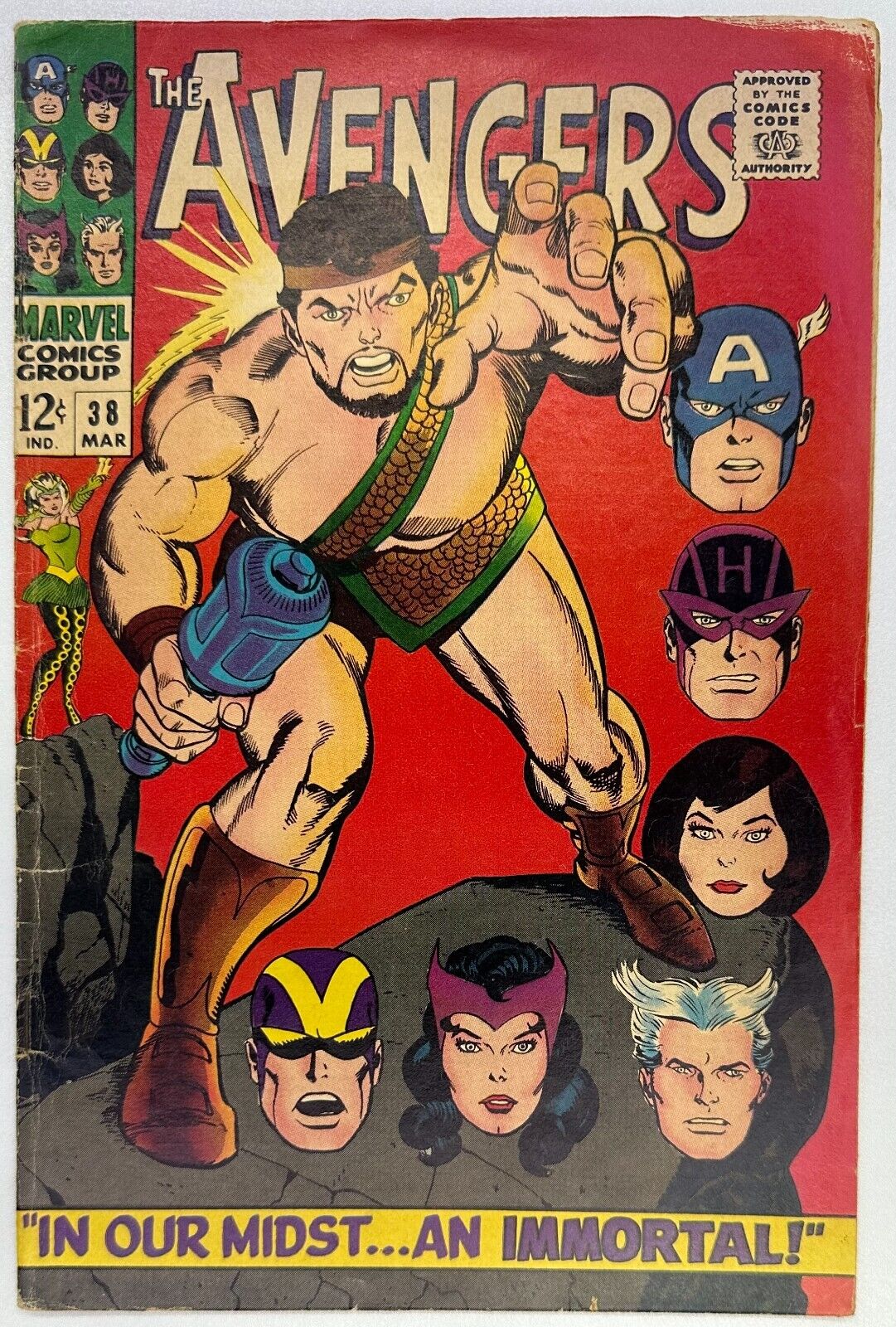 Avengers #38, 1st meeting of Hercules & Avengers, GD, Marvel Comics 1967