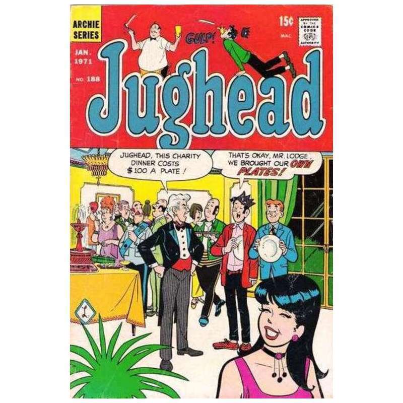 Jughead (1965 series) #188 in Very Fine condition. Archie comics [a}