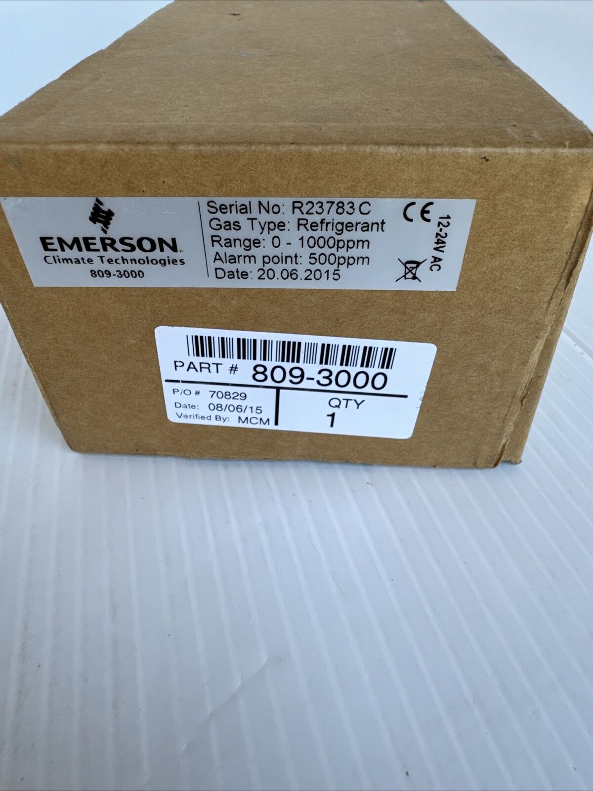 Emerson 809-3000 Semiconductor Refrigerant Transducer 12-24V AC