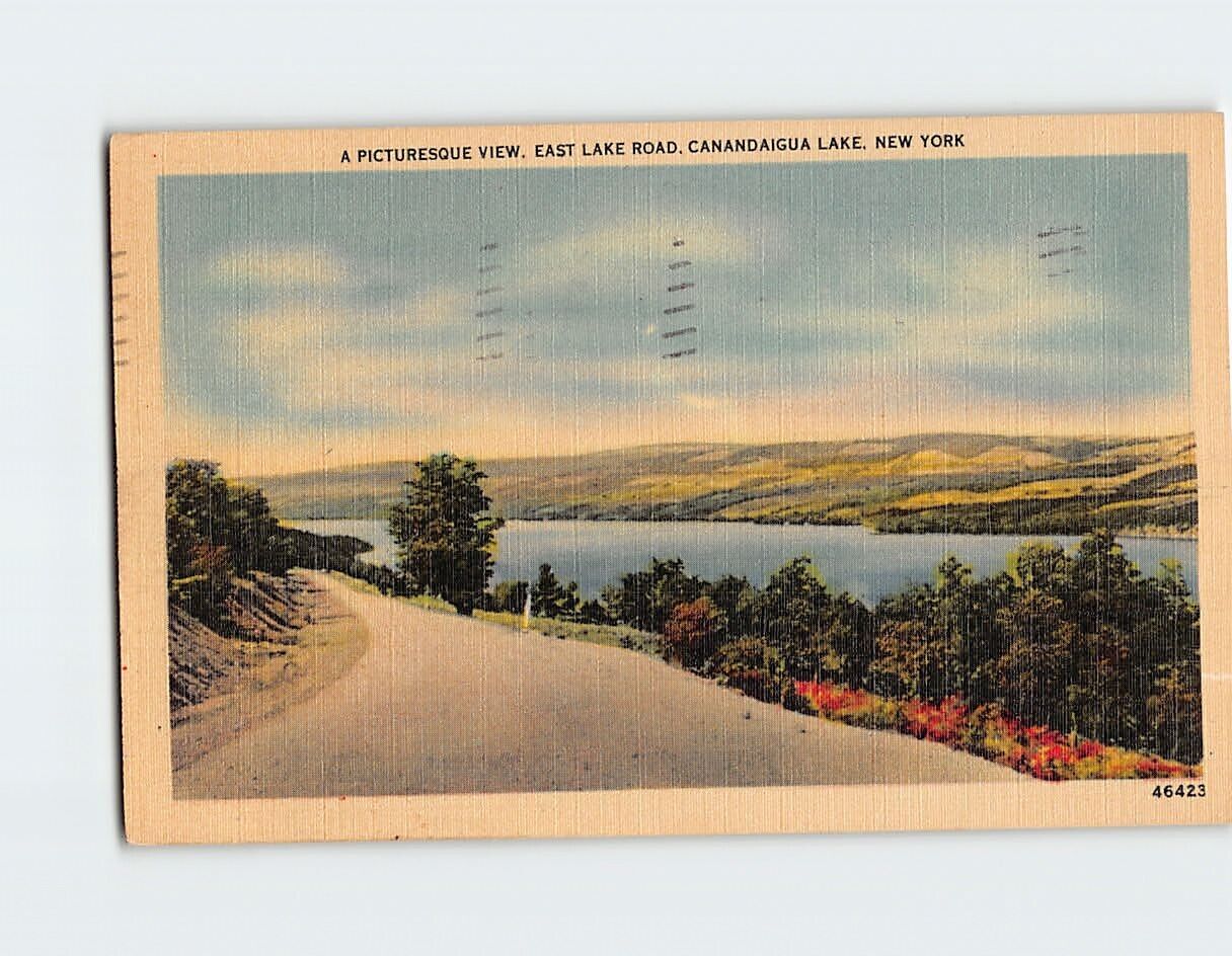 Postcard A Picturesque View East Lake Road Canandaigua Lake New York USA