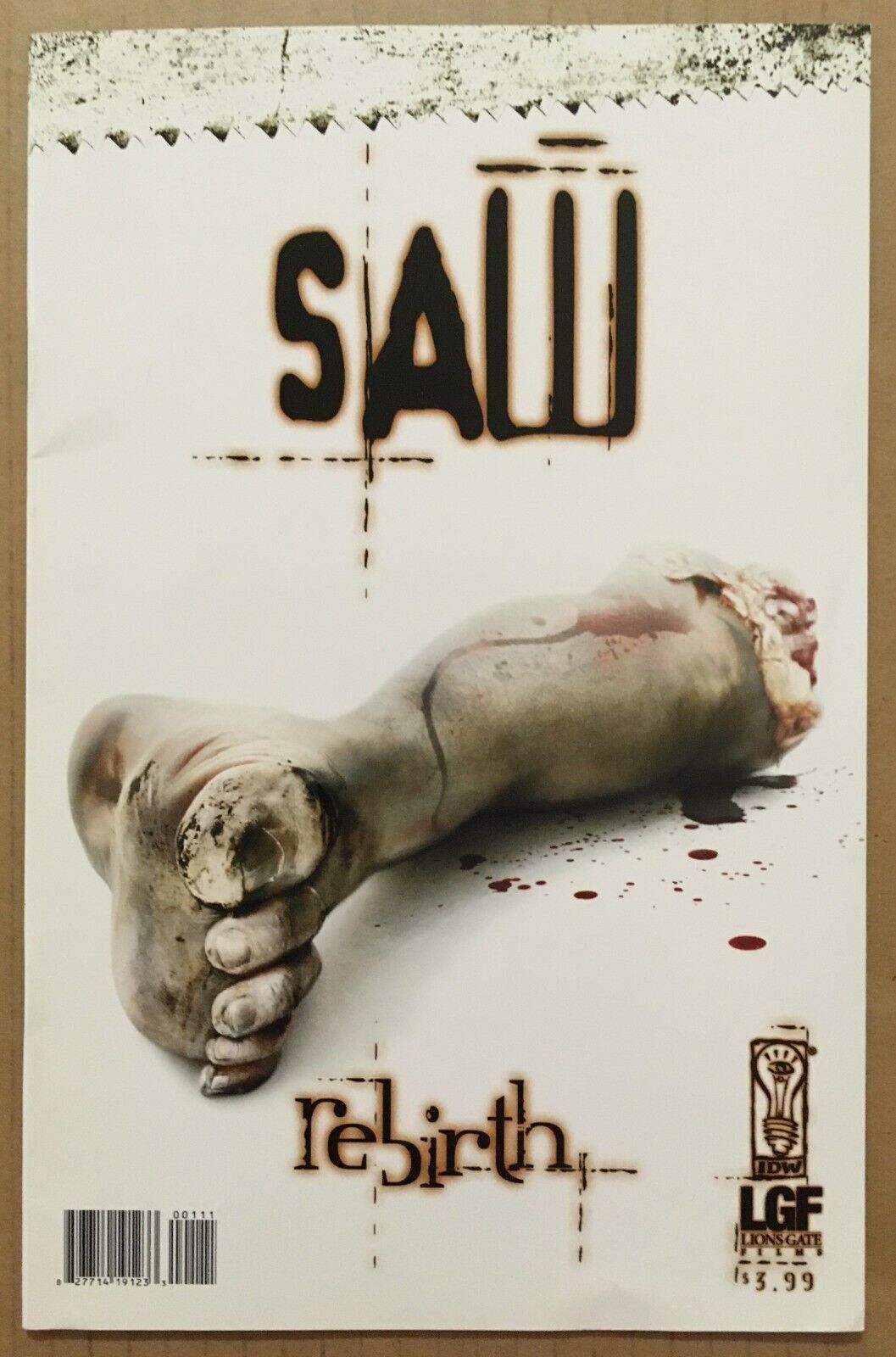 SAW Rebirth #1 Horror Comic Book JIGSAW LIONS GATE FILMS Lgf IDW 2005 Near Mint