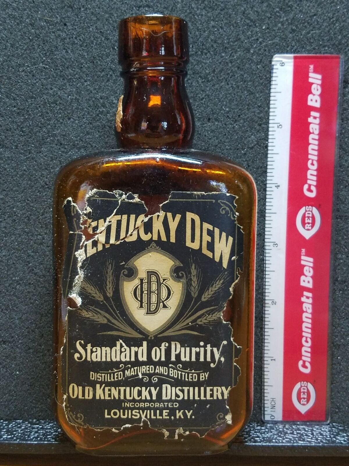 Vintage Empty Kentucky Dew Corked Bottle