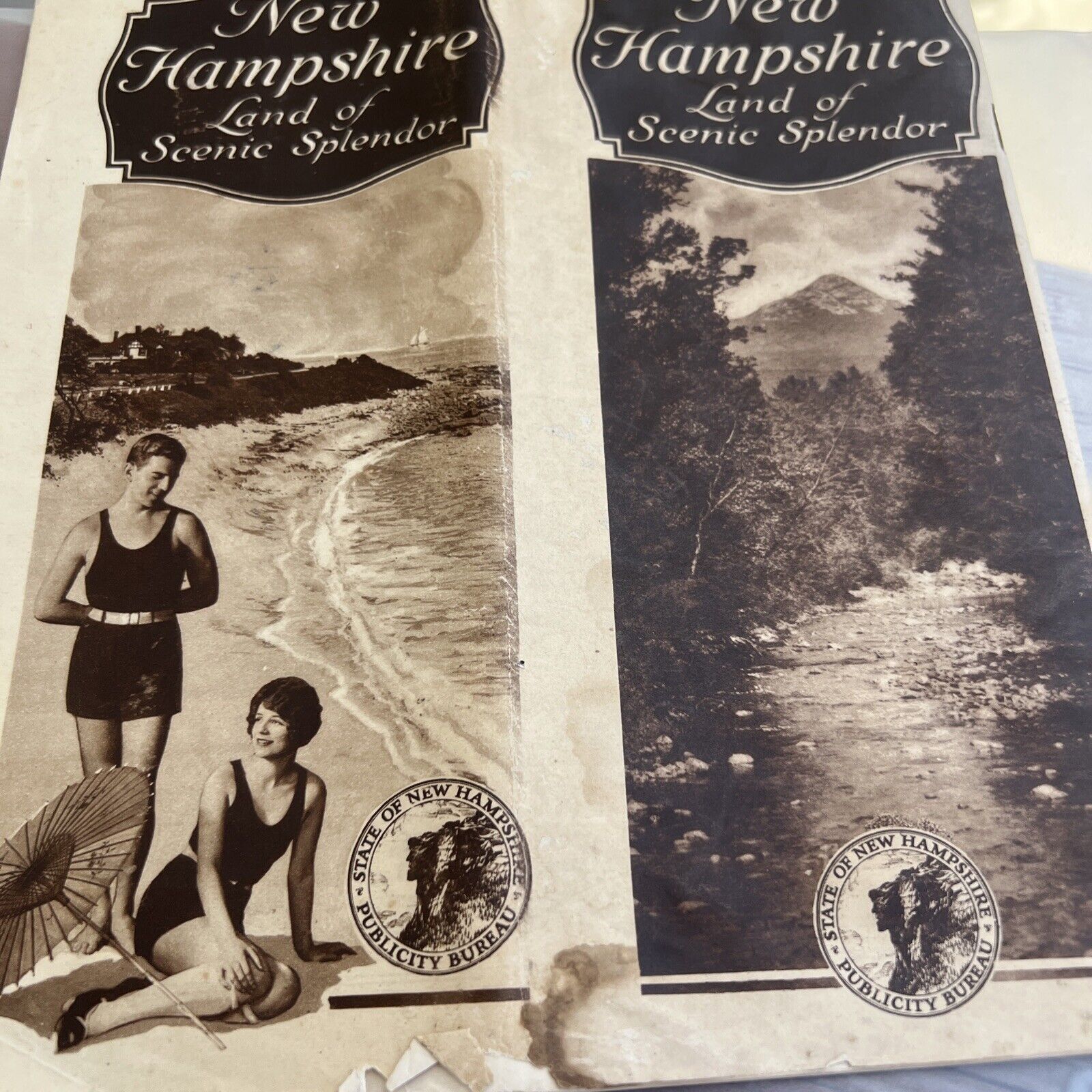 1920\'s New Hampshire Land of Scenic Splendor State Publicity Bureau Brochure