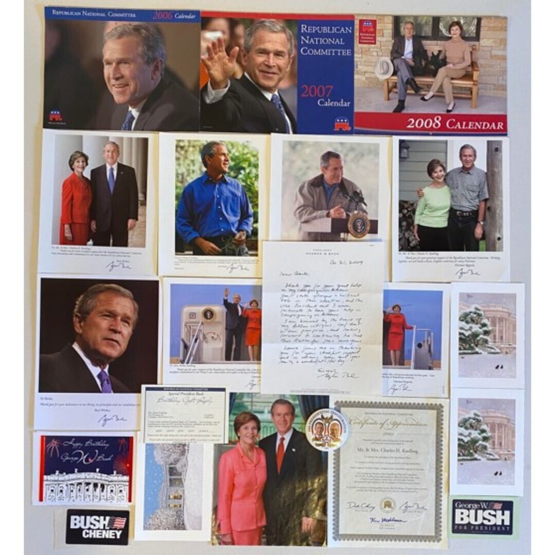 President George W. Bush Campaign & Laura Bush White House Memorabilia