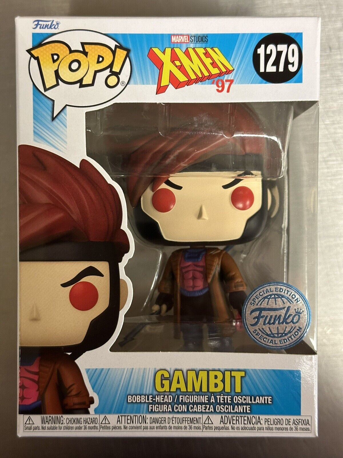 Gambit Funko Pop X-Men 97 1279 Funko Shop Exclusive Marvel Animated Series