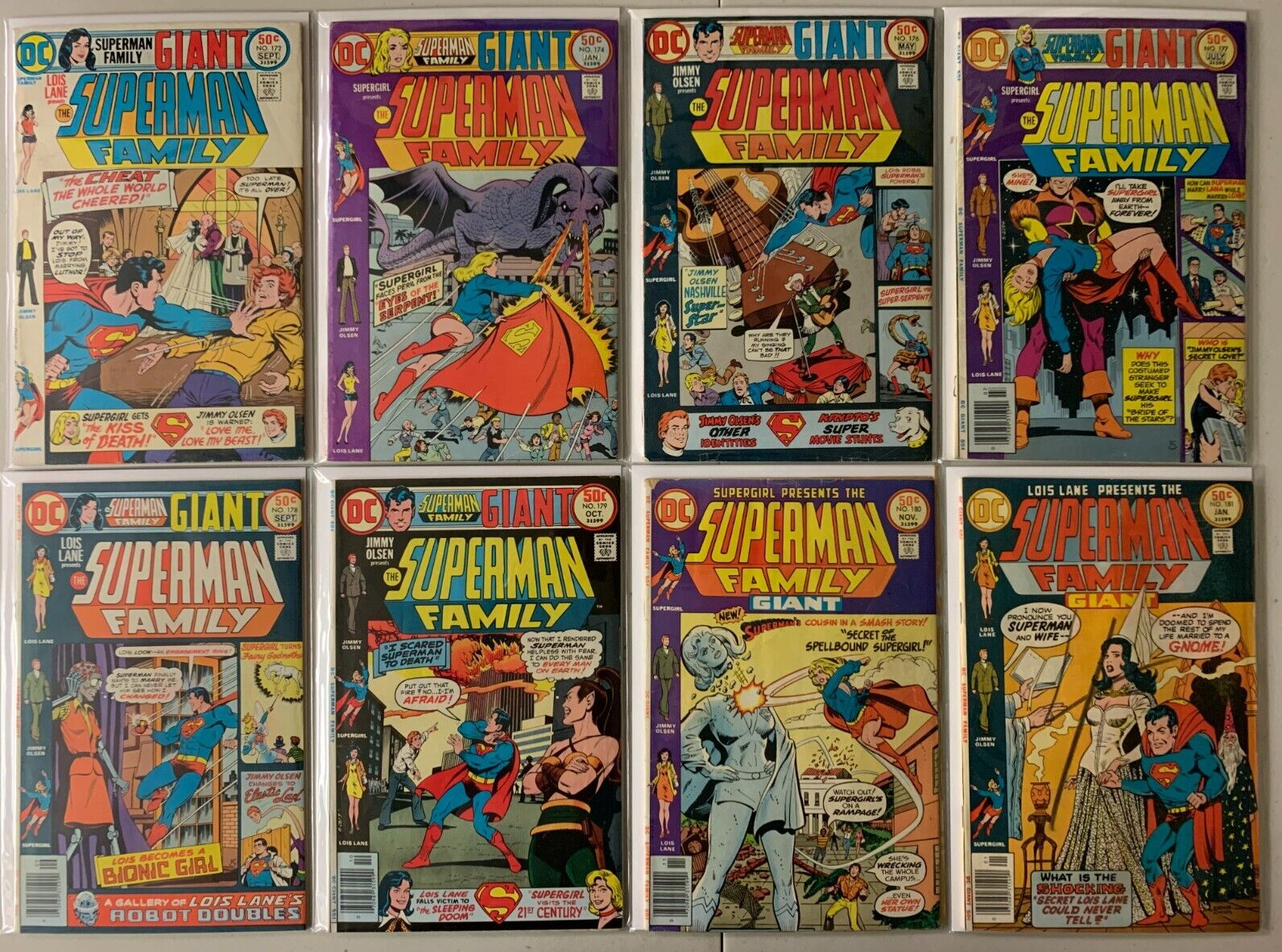 Superman Family lot #172-219 DC (average 4.5 VG+) 24 diff (1975 to 1982)