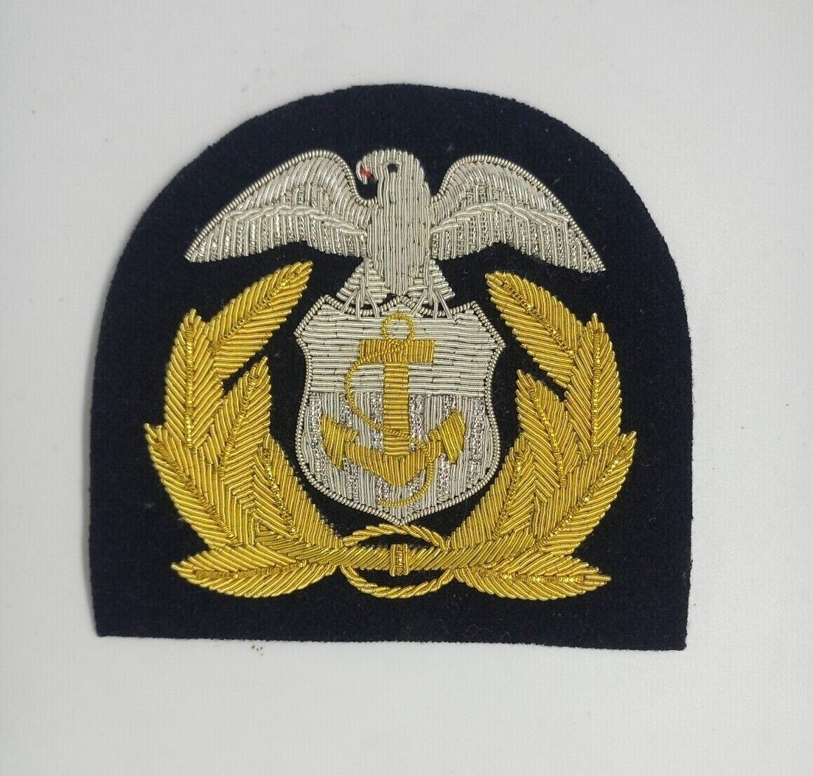 US MERCHANT Marine embroidered patch Maritime Service Officer Bullion Crest
