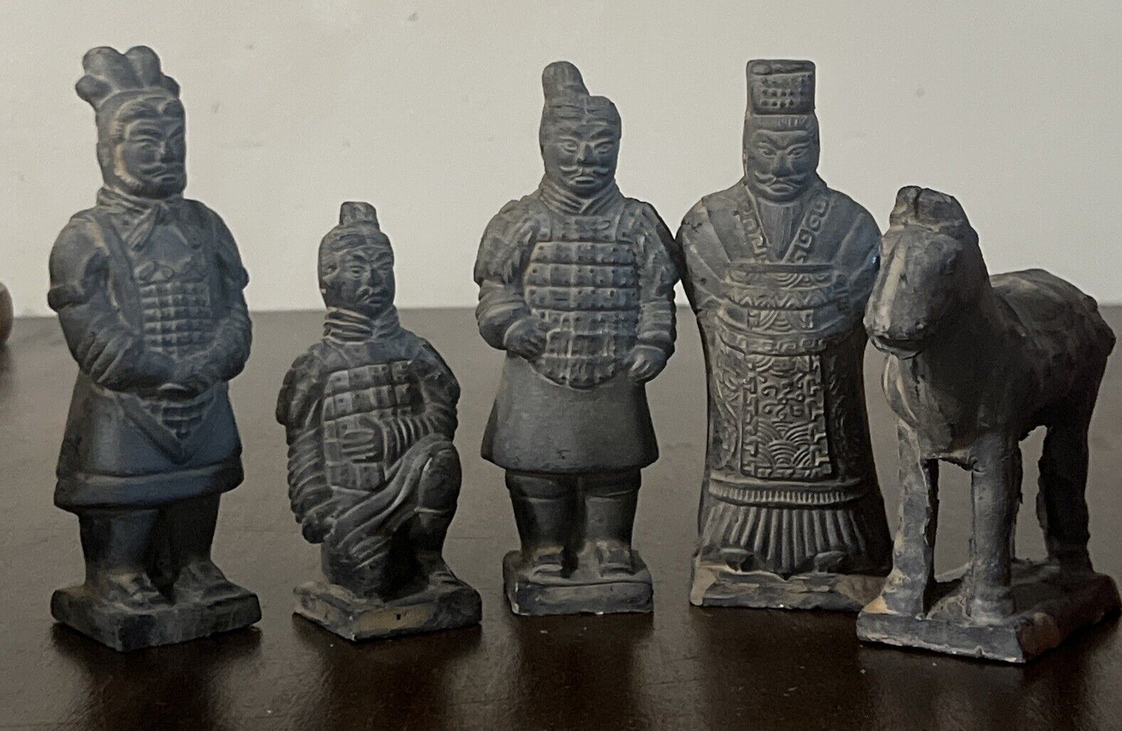 Set Of 5 Vintage Chinese terracotta warriors of xian china