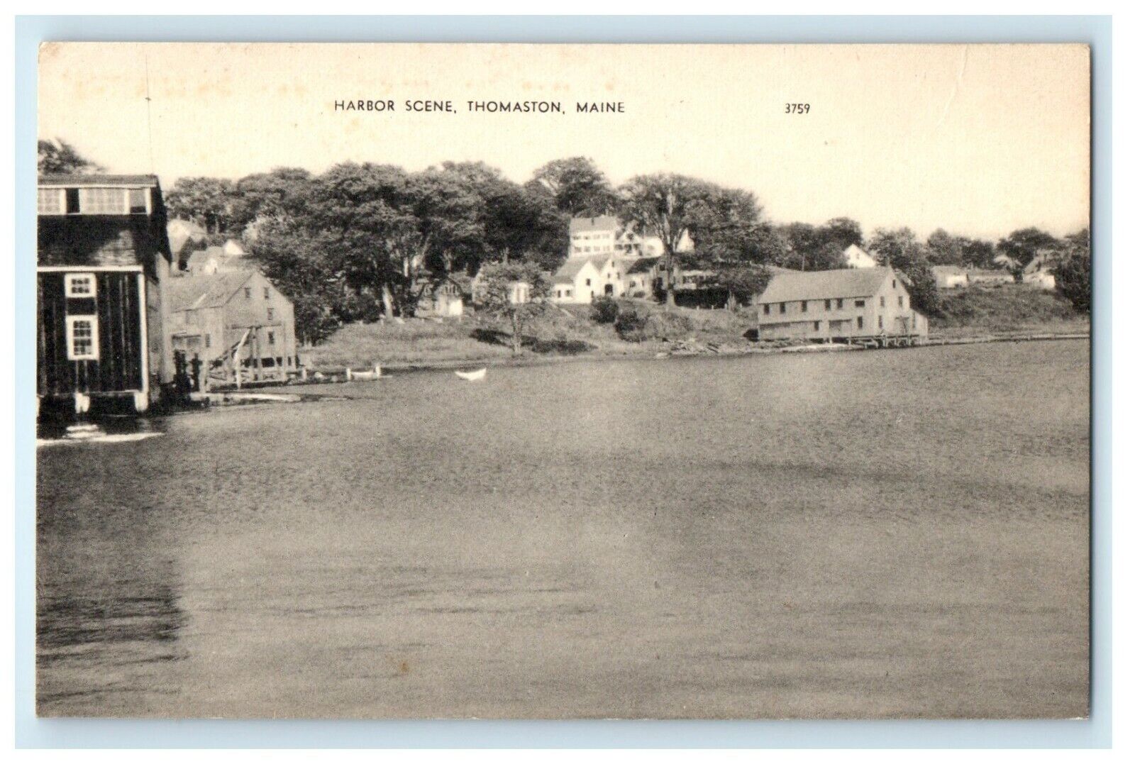 c1910 View Of Harbor Scene Thomaston Maine ME Unposted Antique Postcard 