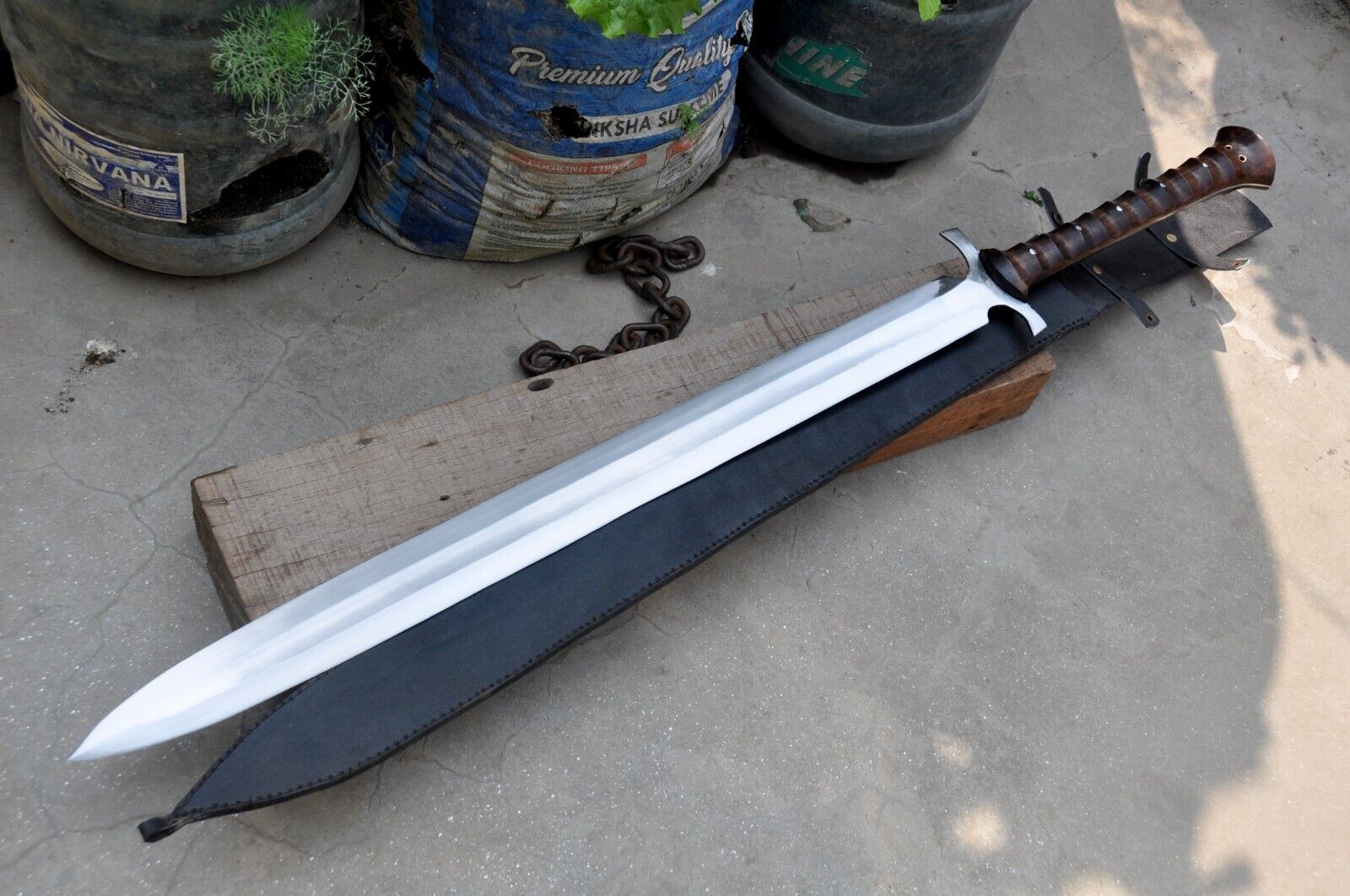 32 inches Long Blade Large Sword-Handmade-Hunting,Tactical,Combat Sword,Forged