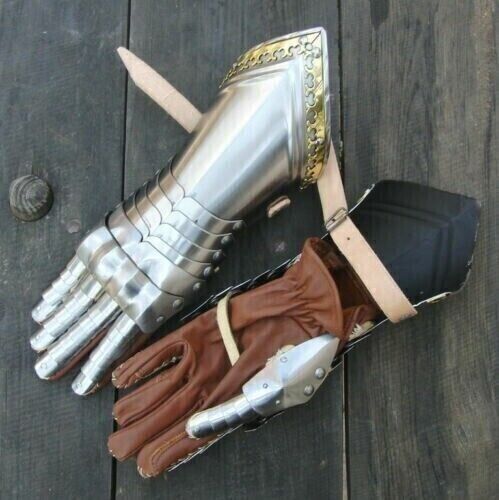 Christmas 18ga Medieval Gothic Knight Finger Gauntlets Gloves