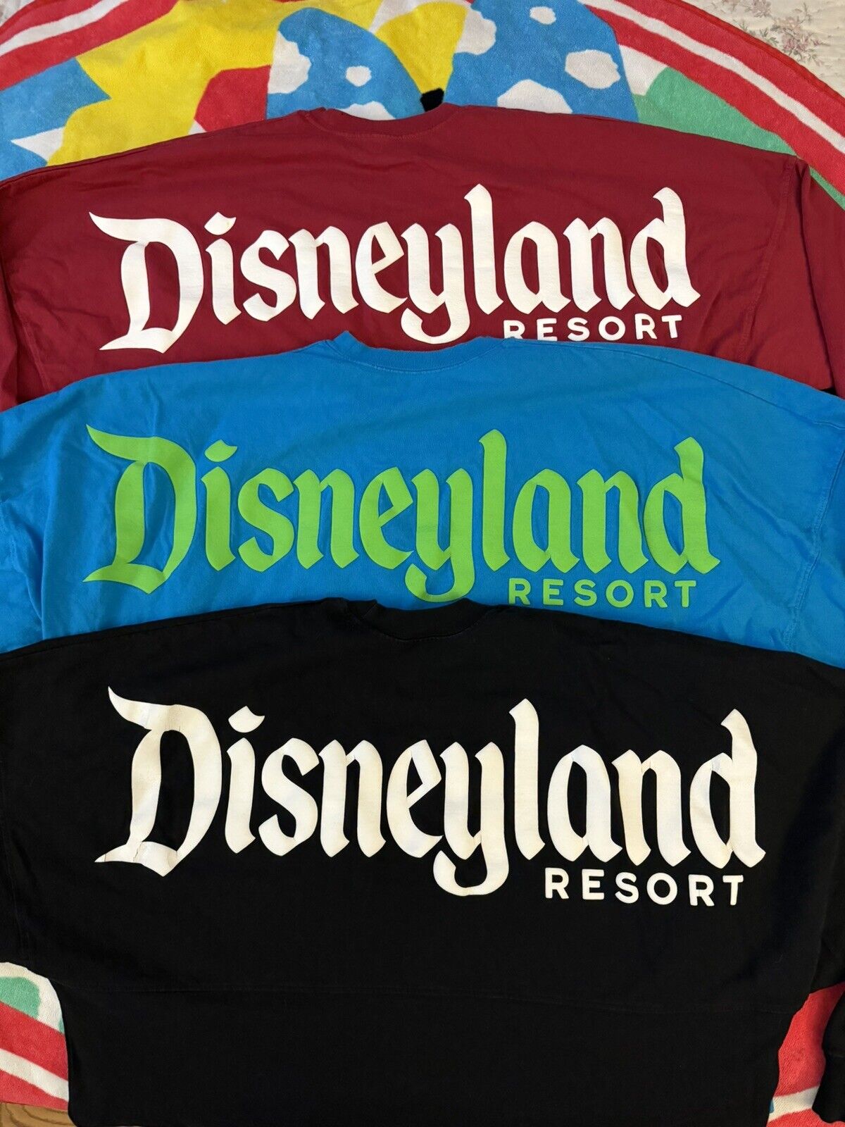 EUC Disneyland Disney Parks Spirit Jersey Lot Of 3 All Size Large Adult