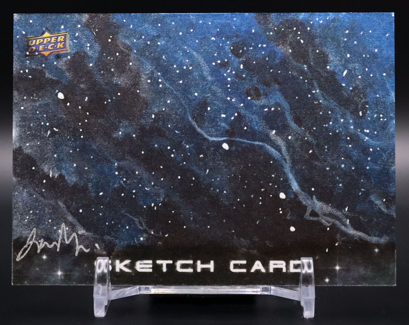 Upper Deck Cosmic Sketch Card Jon Mangini 1/1