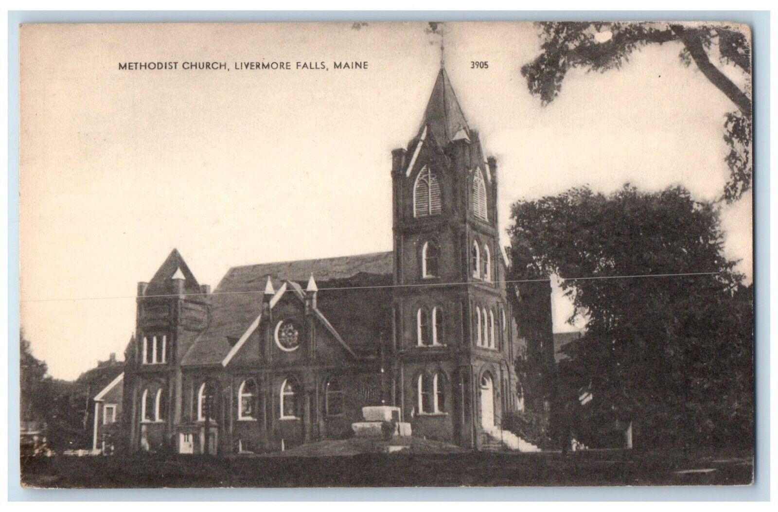 c1910\'s Methodist Church Livermore Falls Maine ME Unposted Antique Postcard