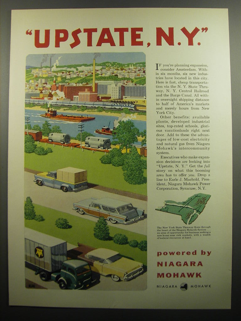 1957 Niagara Mohawk Power Advertisement - Amsterdam - Upstate, N.Y.